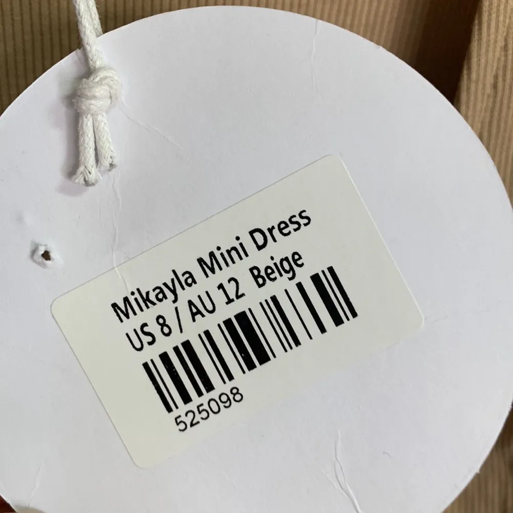 Princess Polly Mikayla Beige Tan Mini Bodycon Ruched Dress New w Tag W-828 Sz 8 - Image 4