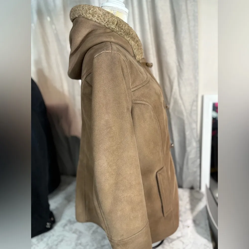 Vintage  Sherpa faux fur interior, winter coat woman size XL - Image 11