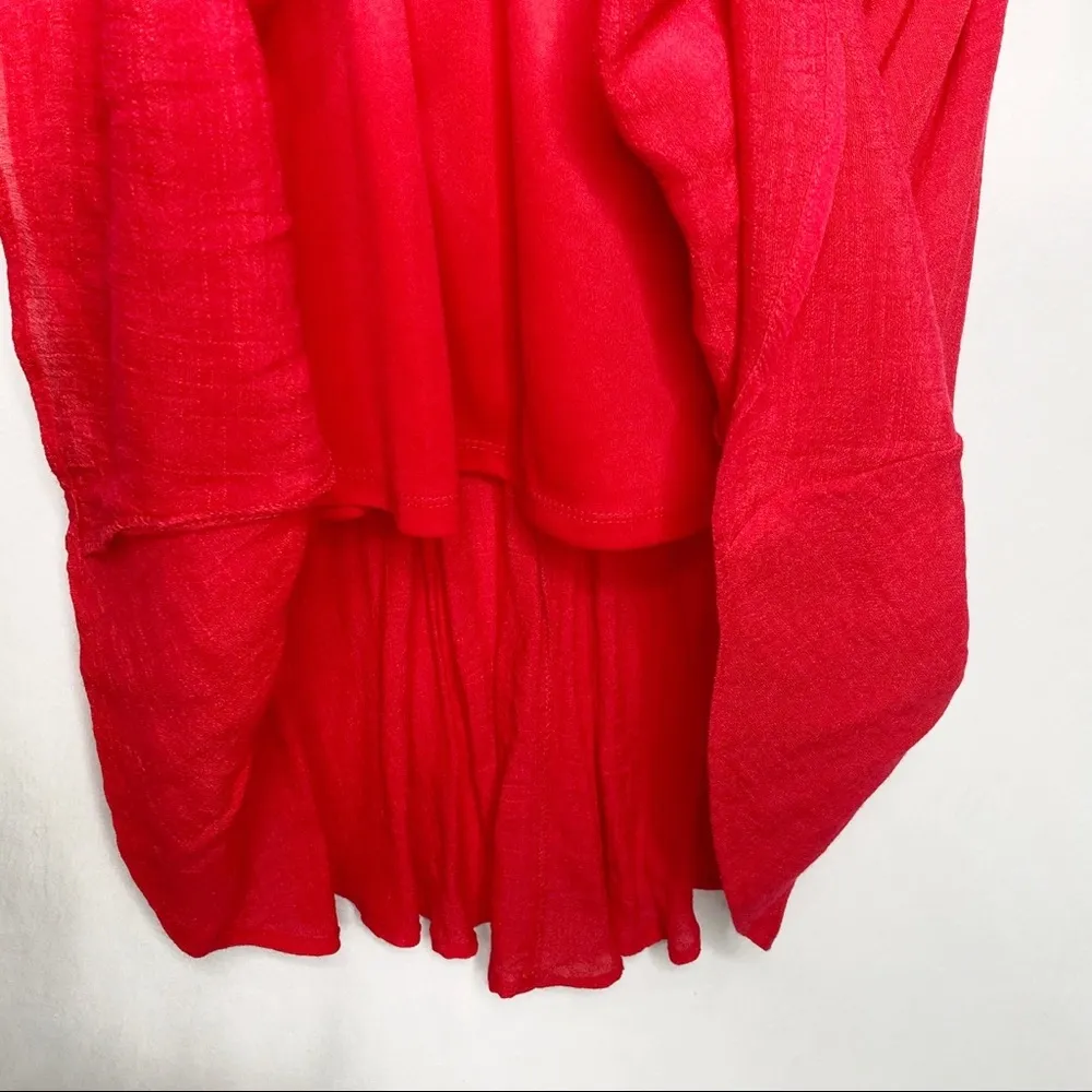 Lily Rose Red High Low Sleevless Dress Size Large - Image 5