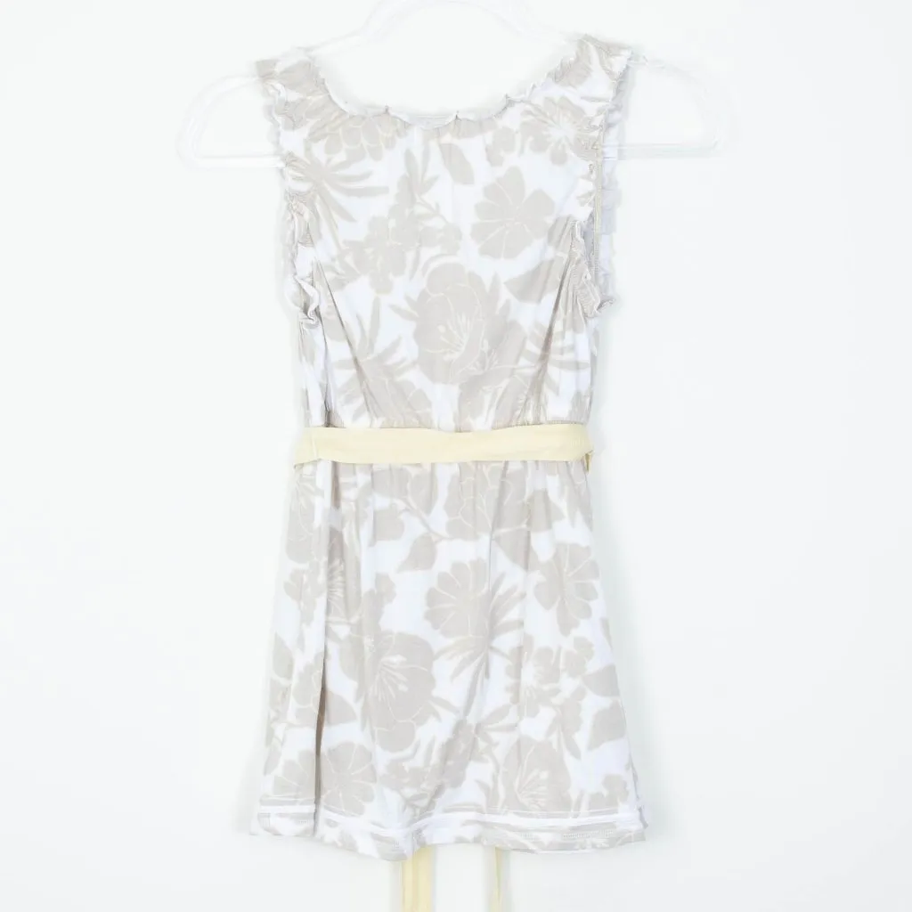 American Eagle Womens Floral Babydoll Ruffle Tank Top Size‎ M Tie Belt Y2K Boho - Image 7