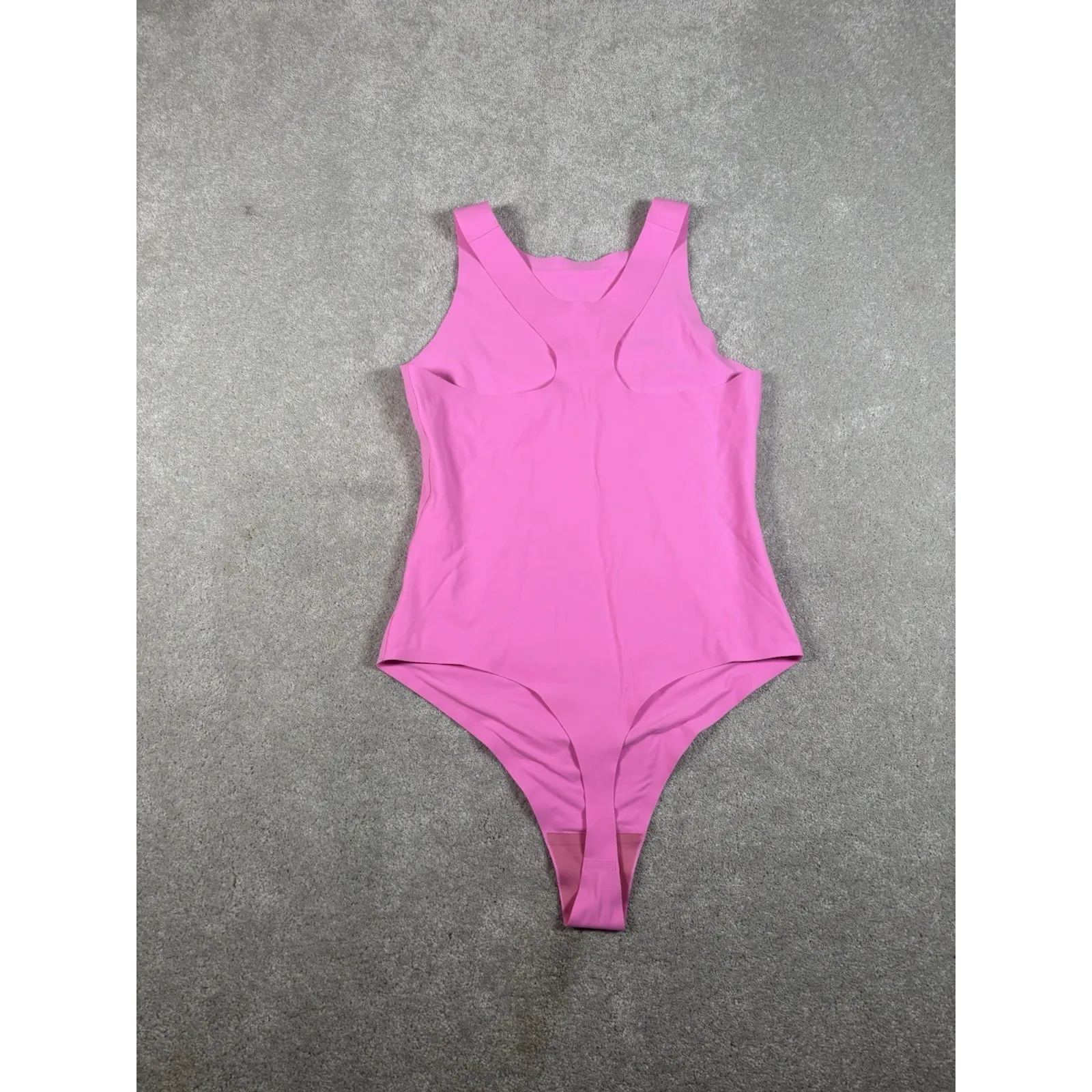 smoothiez by aerie pink body suit tank top hot pink large‎ - Image 5