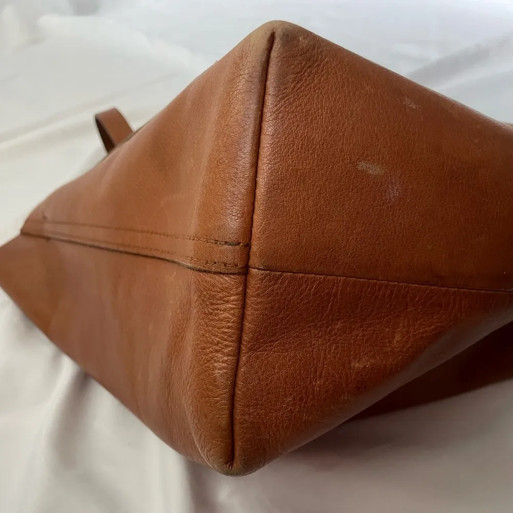 Madewell Brown Leather Transport Tote Bag - Image 13