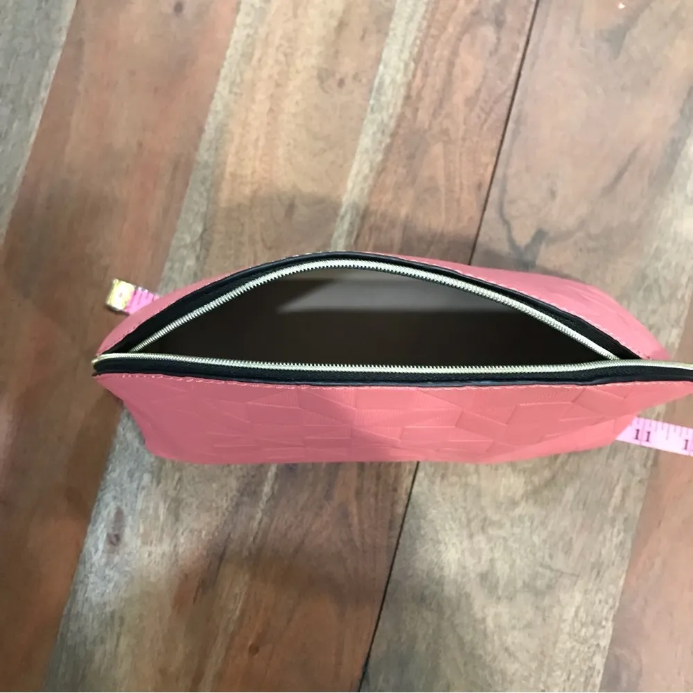 Ulta pink geometric pattern makeup bag Zipper cosmetic bag travel toiletries - Image 8