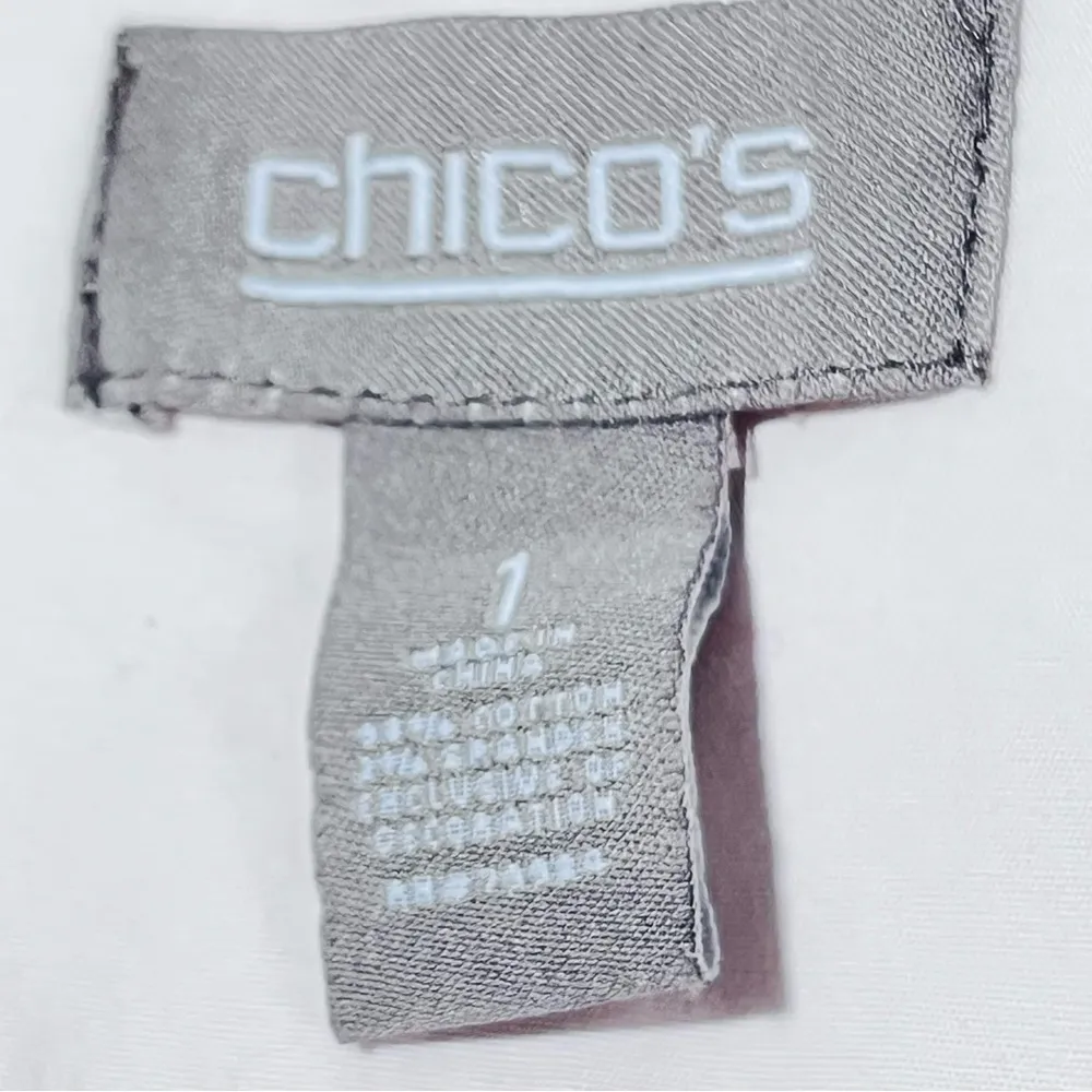 Chico’s Blush Pink Zip Front Jacket With Lace Trim Size Medium - Image 7