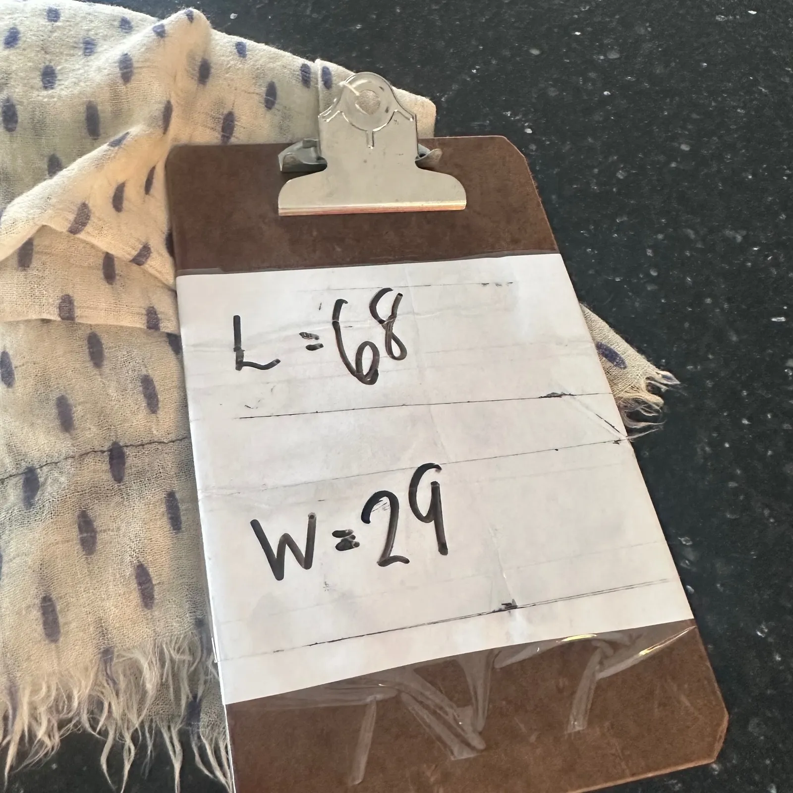 Massimo Dutti Wool Scarf Cream Navy Blue Dot Pattern Frayed Lightweight Women - Image 13