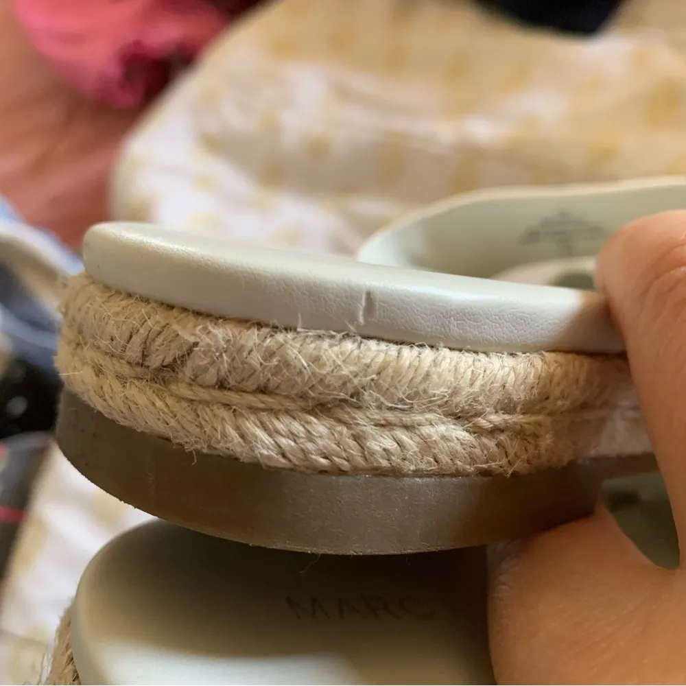 Marc Fisher white Prisca Ball Studded Espadrille Sandals - Image 4