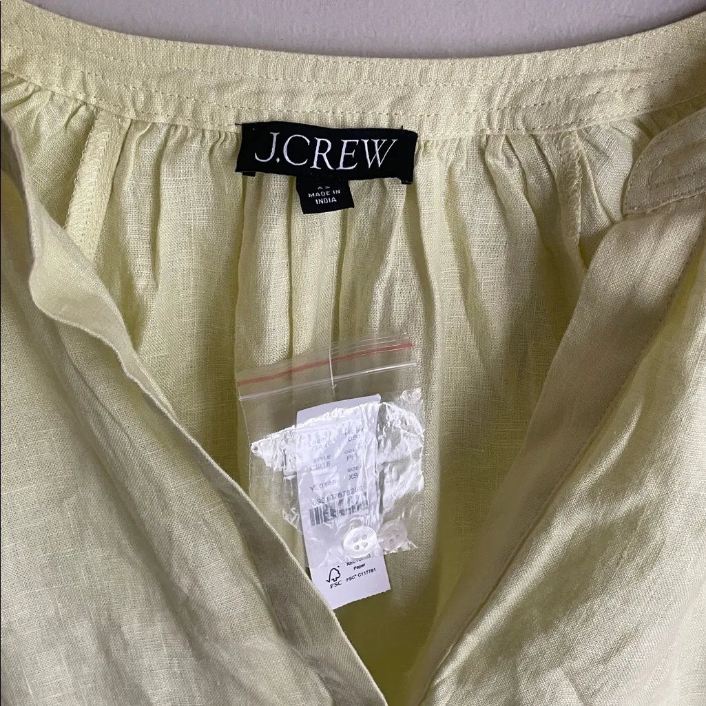 J.Crew Cabana Linen Midi Dress in Yellow - Image 7
