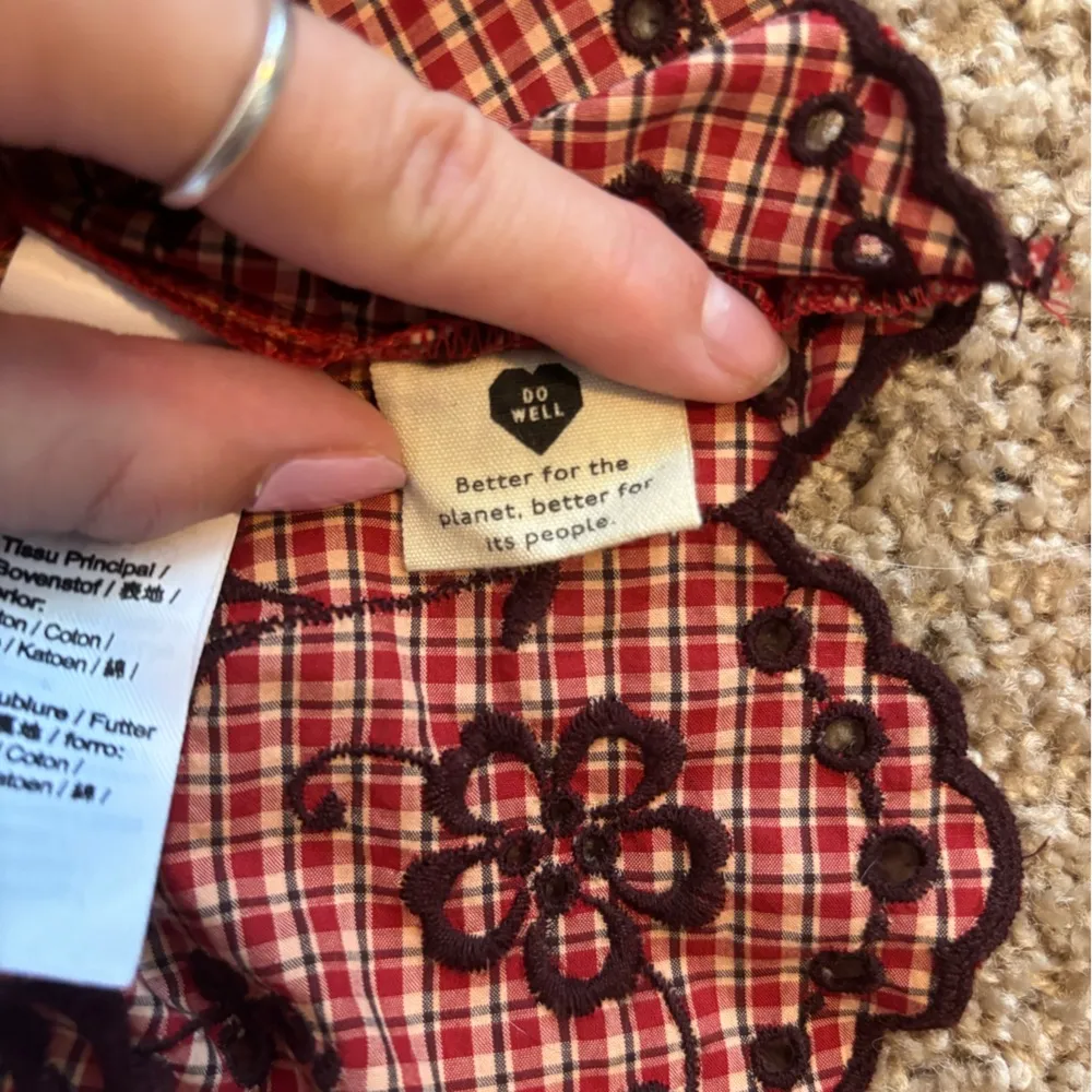 Madewell  Embroidered Bubble-Sleeve Midi Dress Size 4 - Image 13