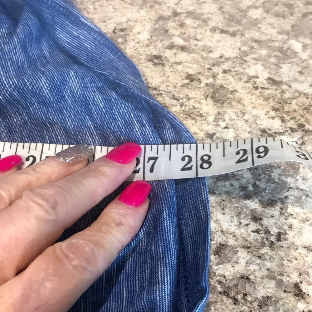 Gloria Vanderbilt  Blue Blouse Gems Size 3X - Image 10