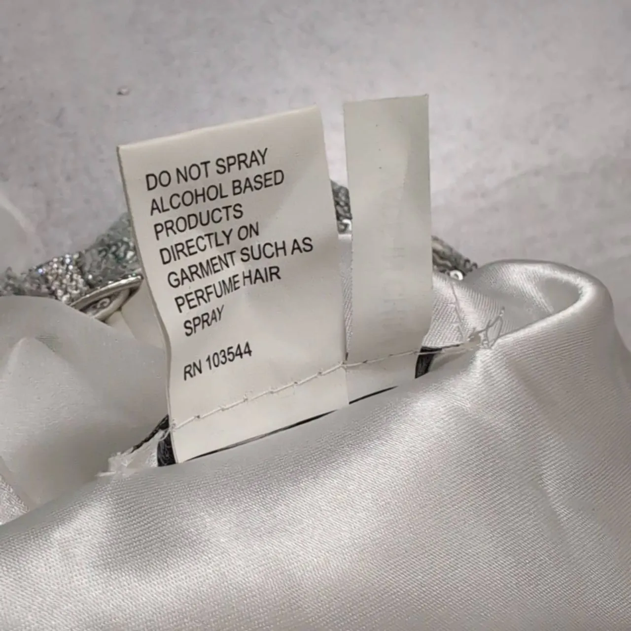 La Femme PARIS White Silver Sequined Open Back Cocktail Party Dress 0 - Image 10