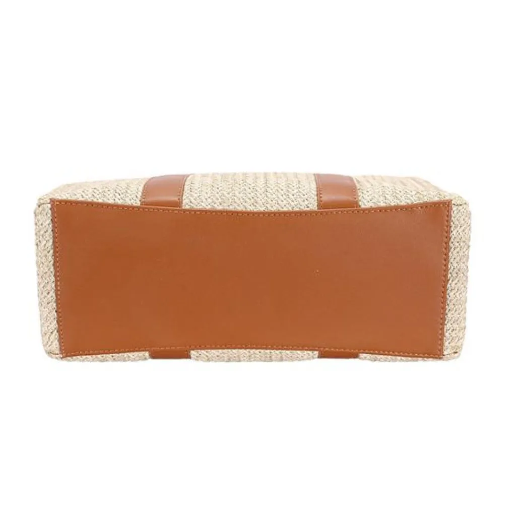 David Jones Square Woven‎ Tote Handbag - Image 3