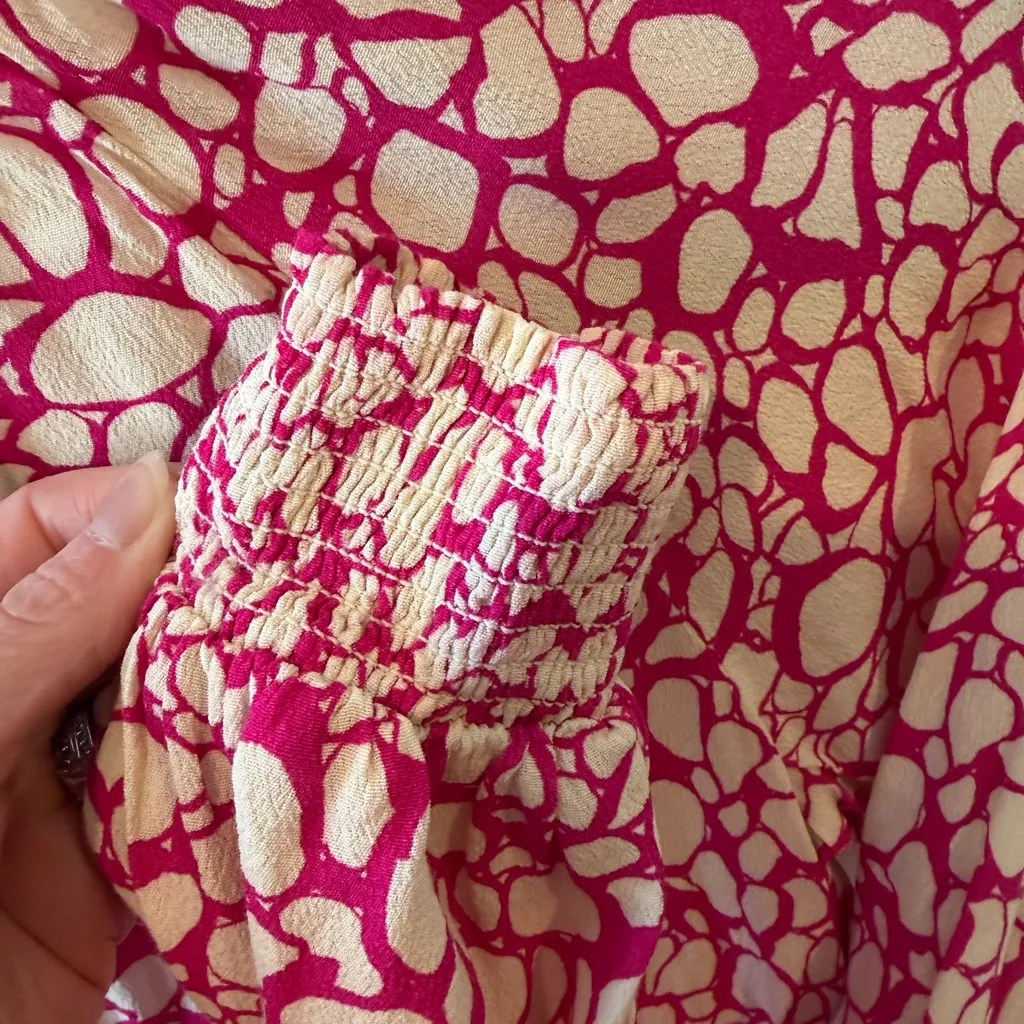 Pink and White Women's Lovestitch Top - Image 2