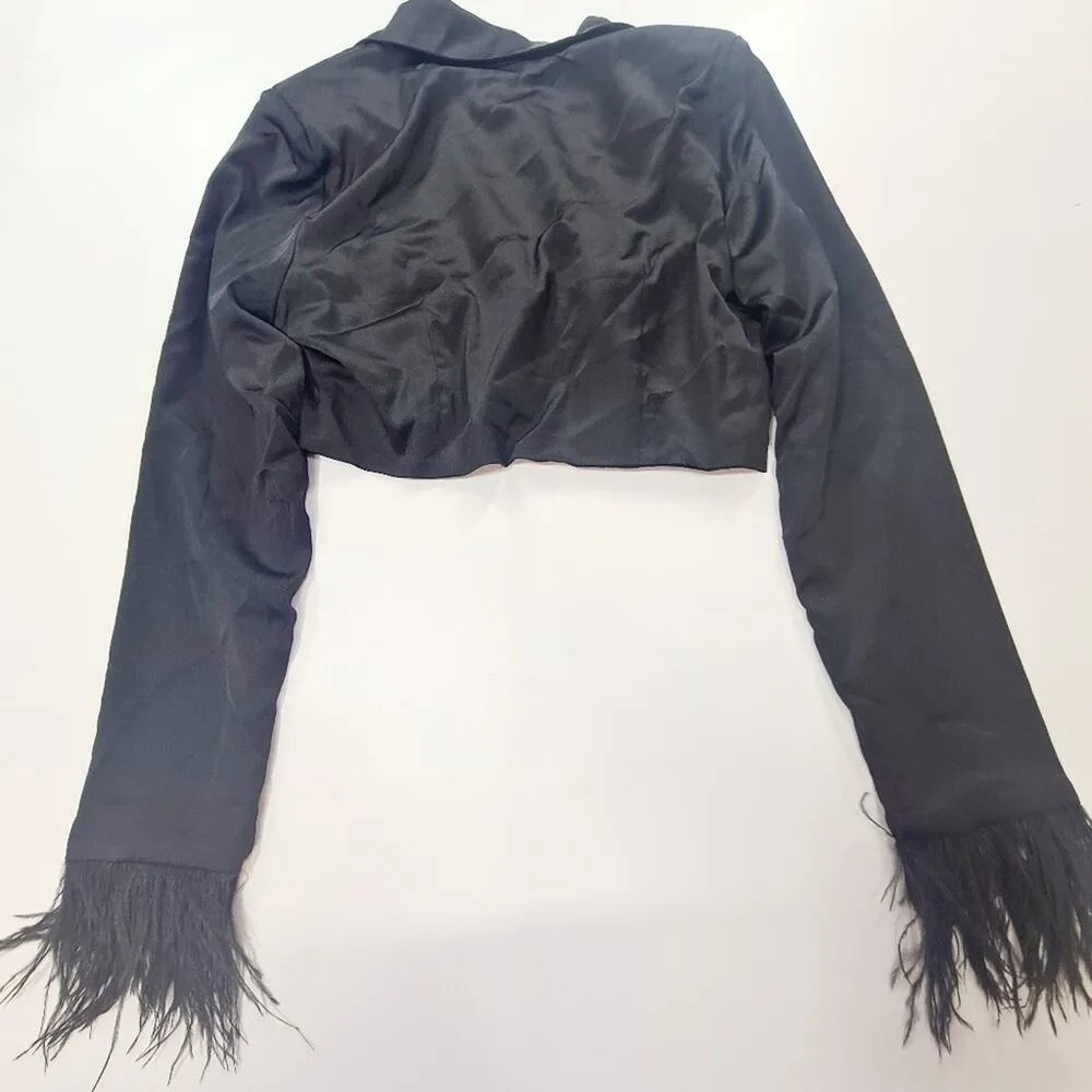 MORE TO COME Julia Blazer Top in Black Small - Image 10