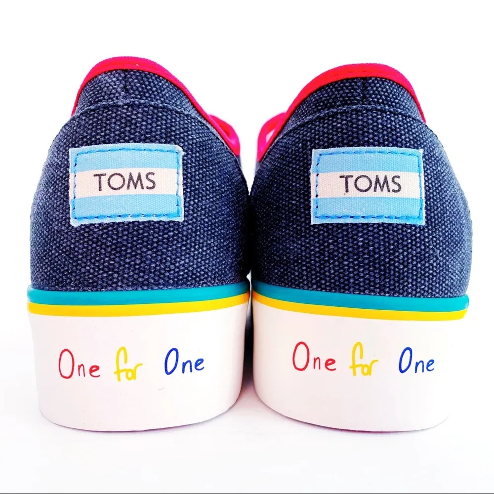 TOMS Cordones Boardwalk Sneakers Womens Size 7.5 Shoes Venice Beach Collection - Image 6