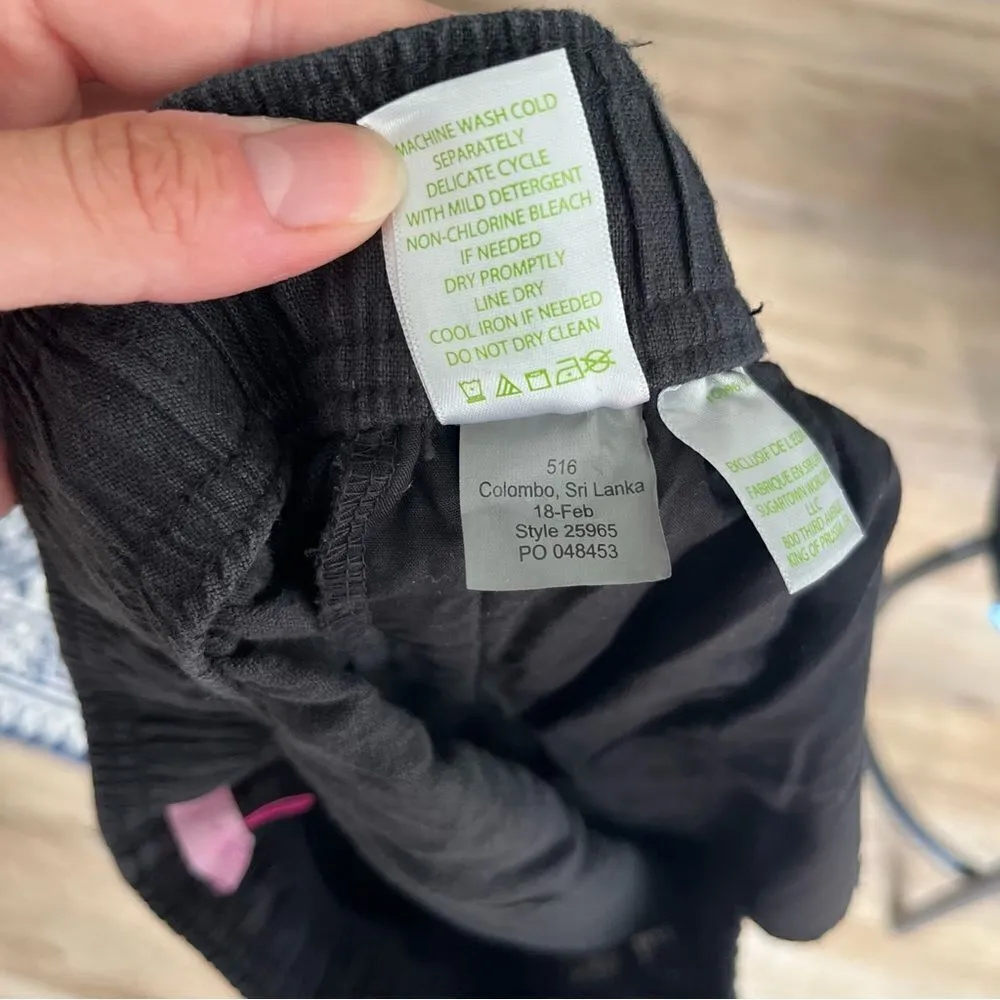 Lilly Pulitzer Black Linen Pant - Image 9