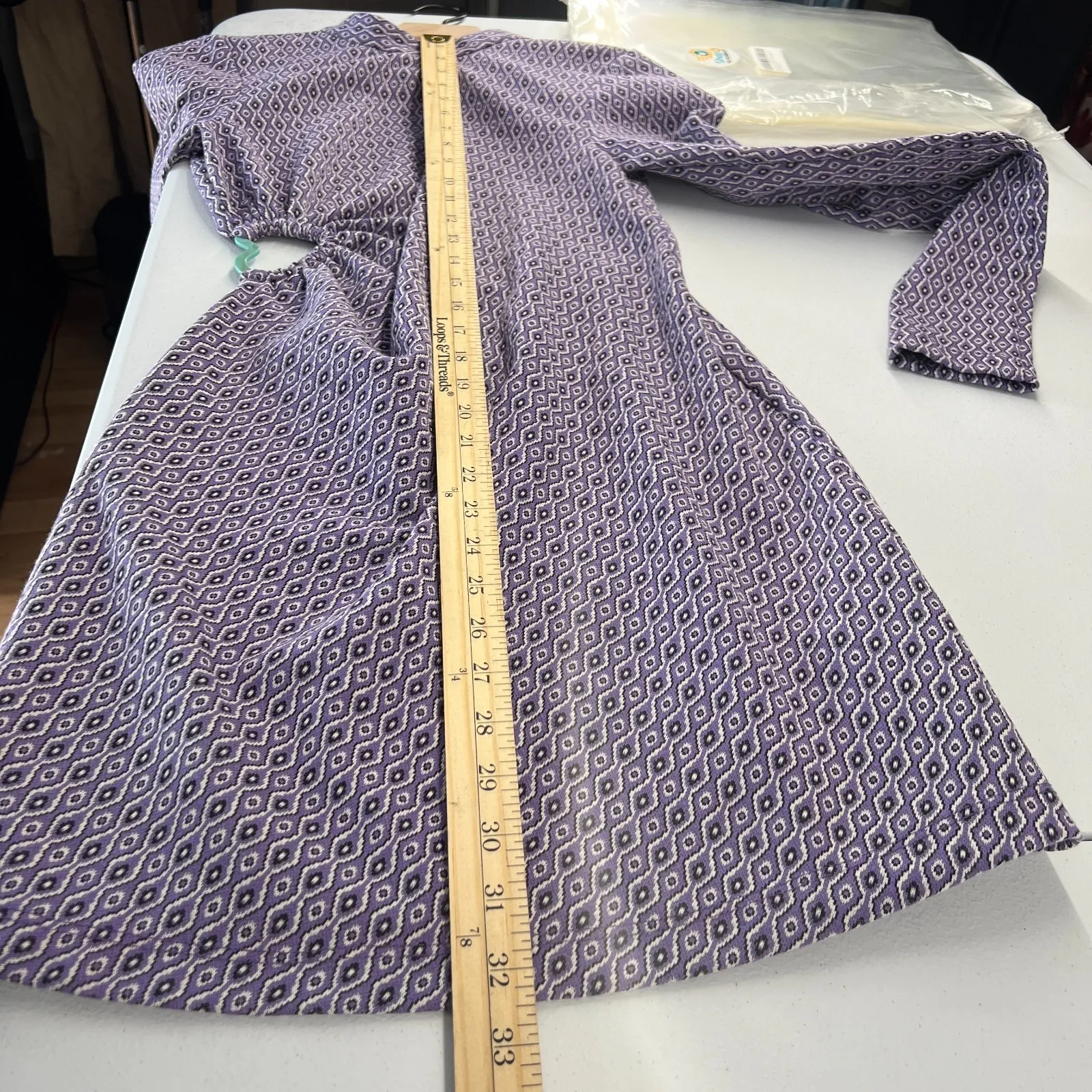 Zara Shift Dress Womens Small Purple Stretch Geometric Cutout Back Cinched Side - Image 8