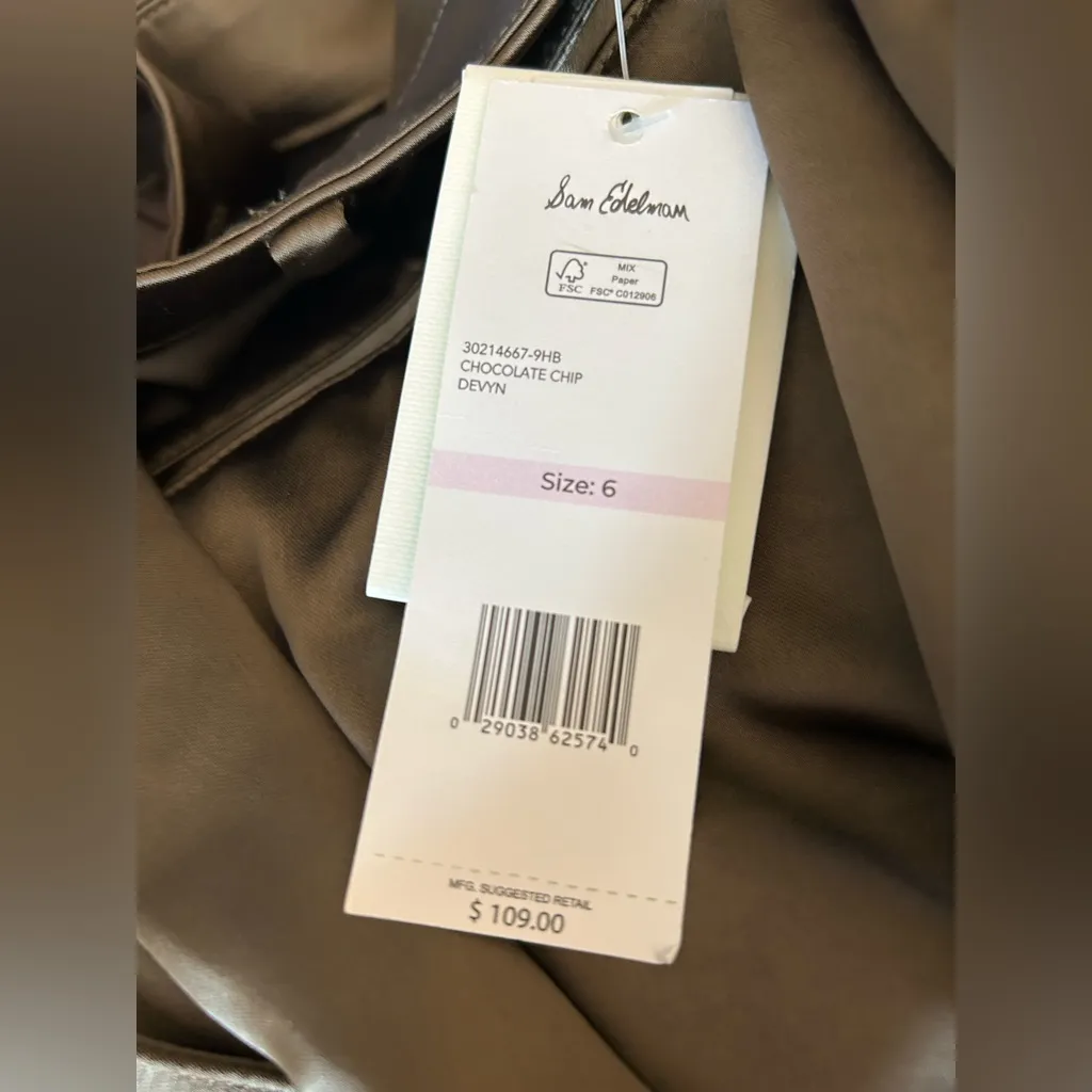 NEW Sam Edelman Devyn High Rise Front Crossover Taper Wide Leg Trouser $109 6 - Image 3