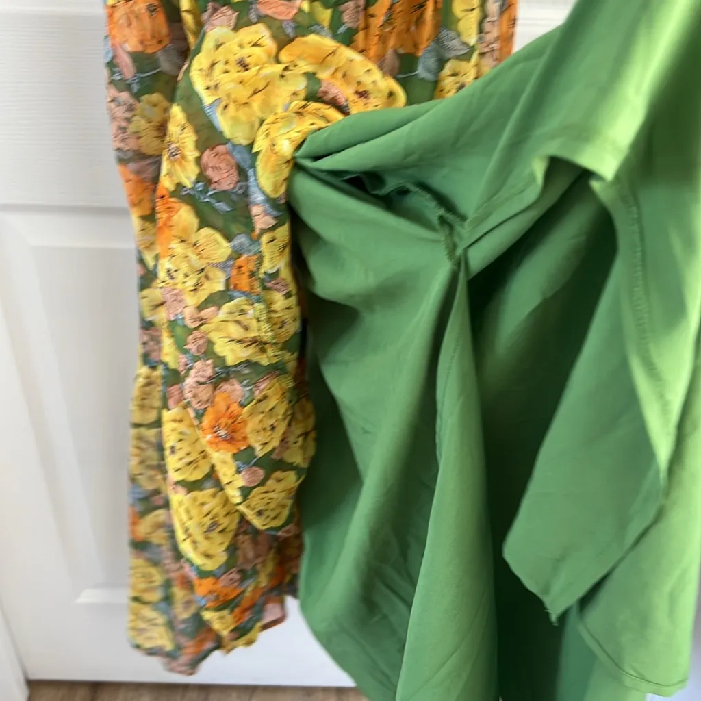 ASTR Brandy Floral Cinched Cutout Summer Maxi Dress Size XL $148 - Image 9