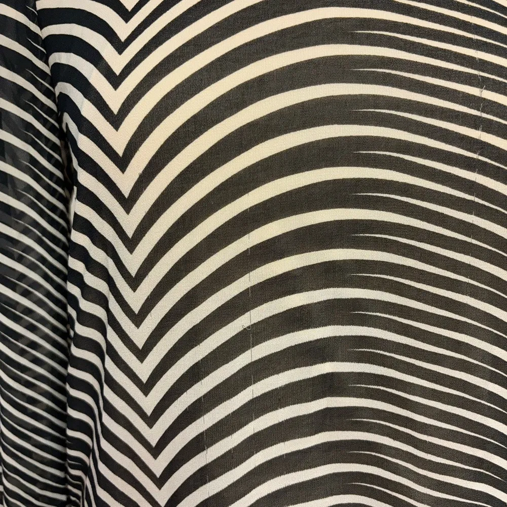 Ya Los Angeles Zebra Print Long Sleeve with nude slip Open Back Silk Dress - Image 15