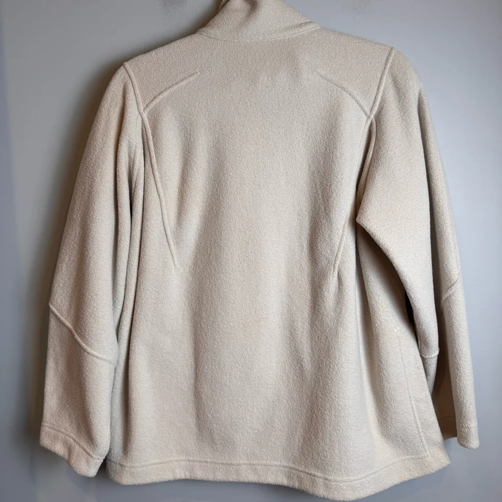 Lululemon Looped Terry Fleece in Bone Full Zip Up Size 4 - Image 6