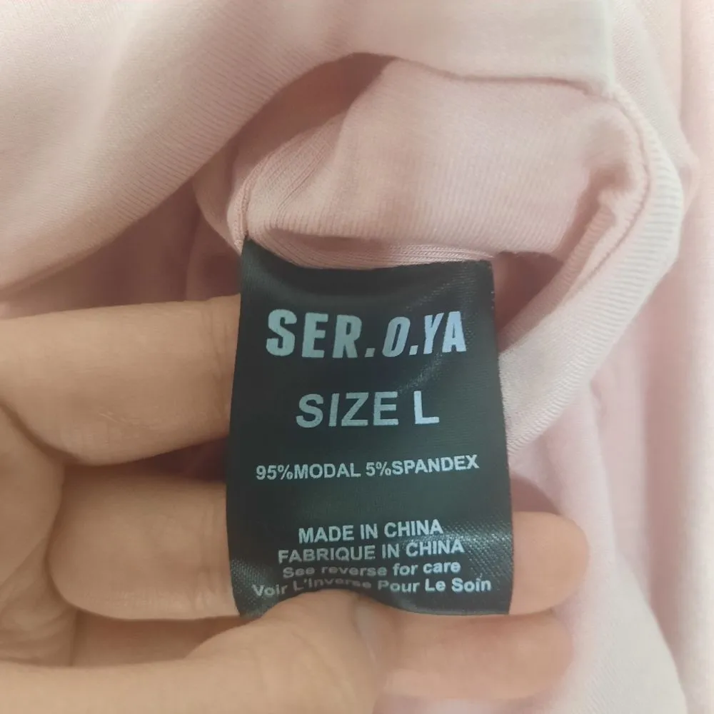 SER.O.YA Artemis Top Pastel Pink Size Large - Image 5