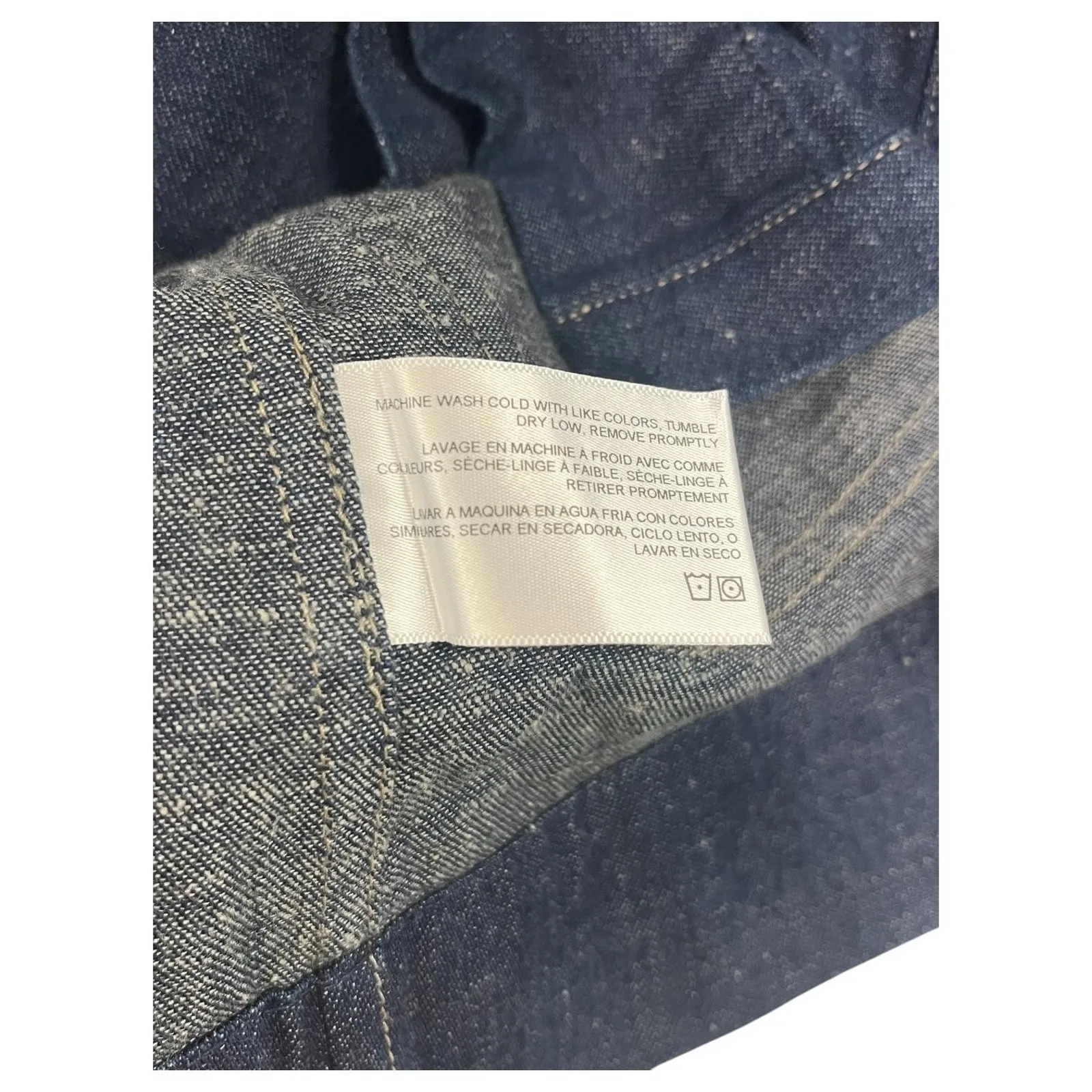 AG Adriano Goldschmied Denim Dress Womens XS Button Front Sleeveless Boho Casual - Image 7