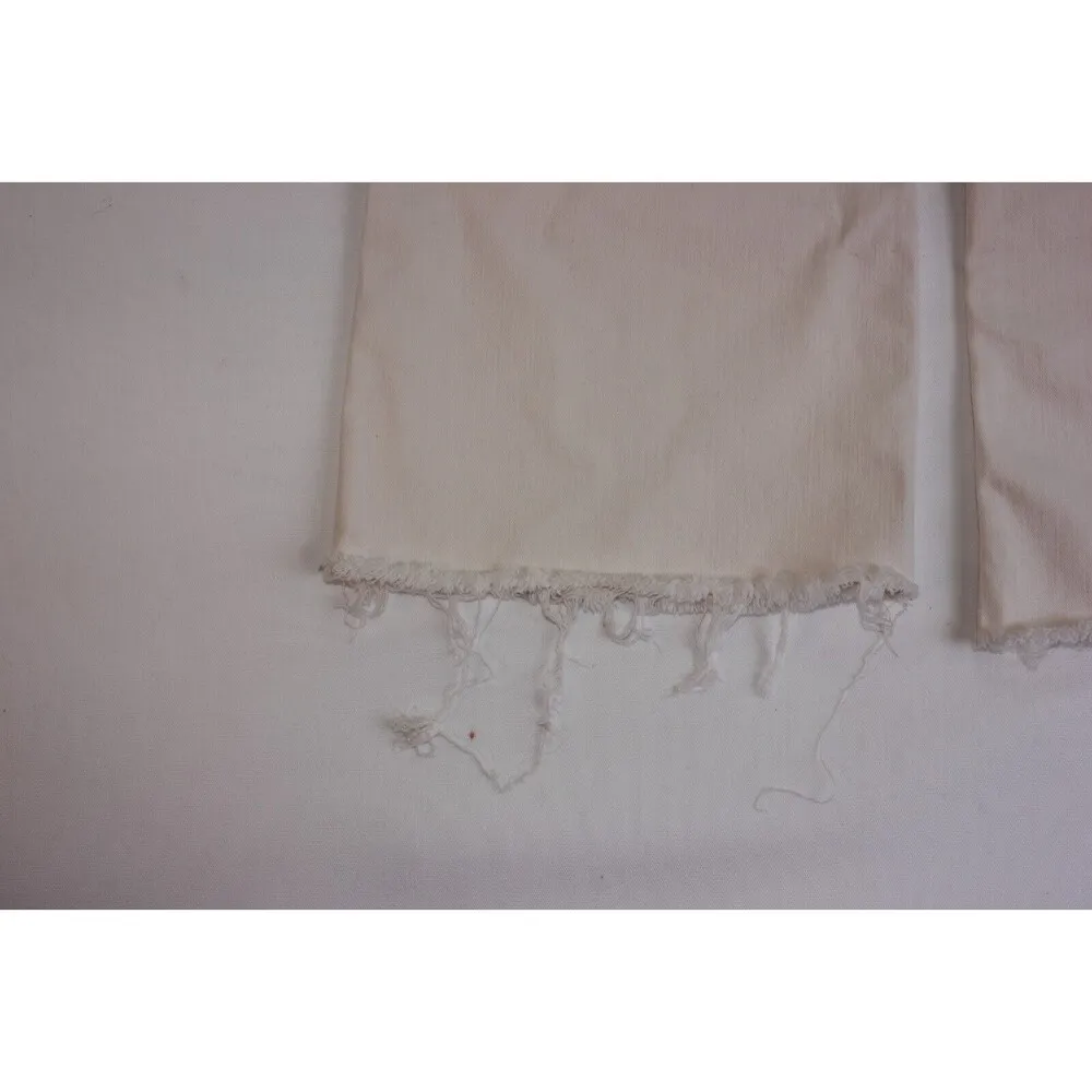 Dear John Women's Jeans White Rosa High Rise Flare Size 28 - Image 4