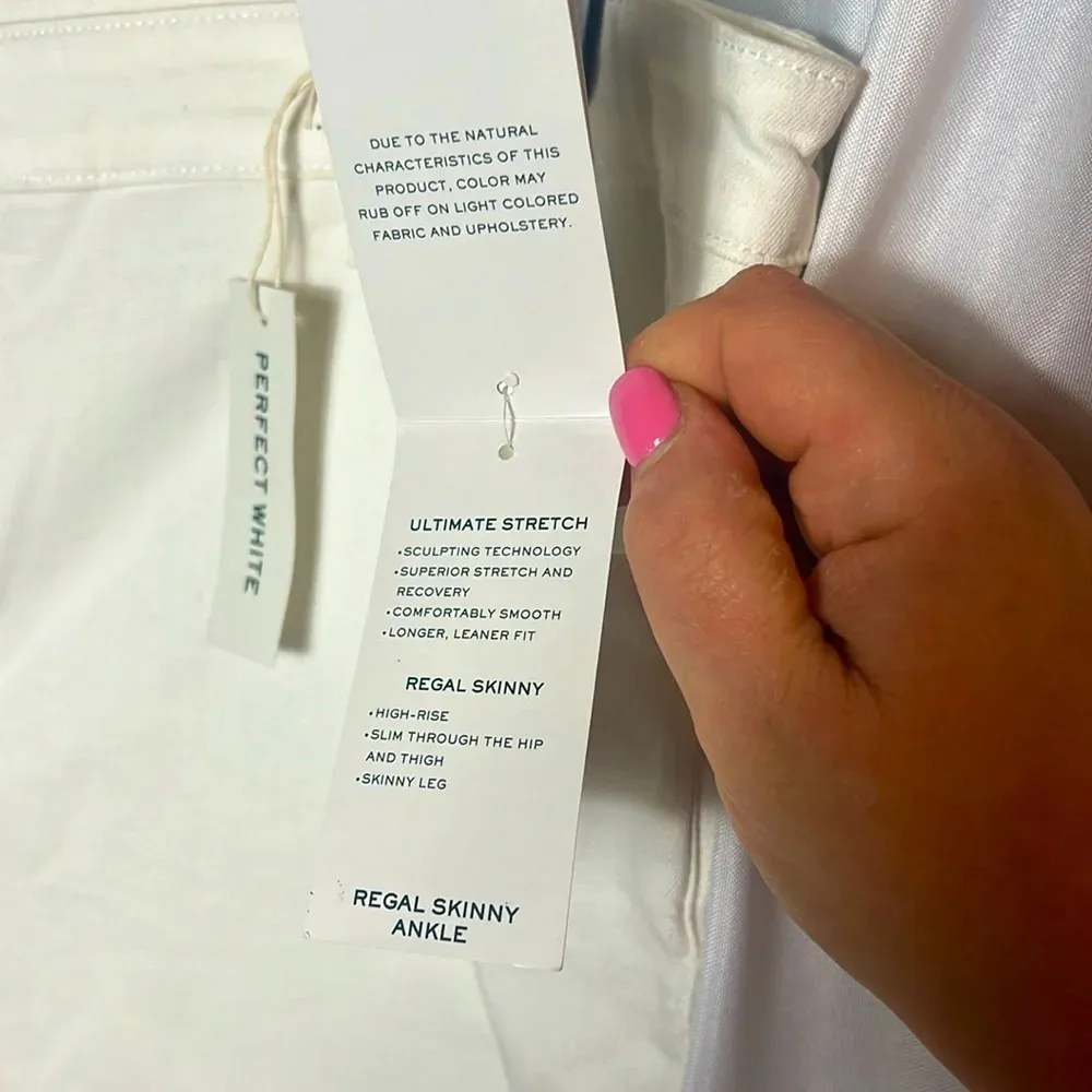 Lauren Ralph Lauren White Ankle Regal Skinny Ultimate Stretch Jeans Plus Size22W Size 22W - Image 6