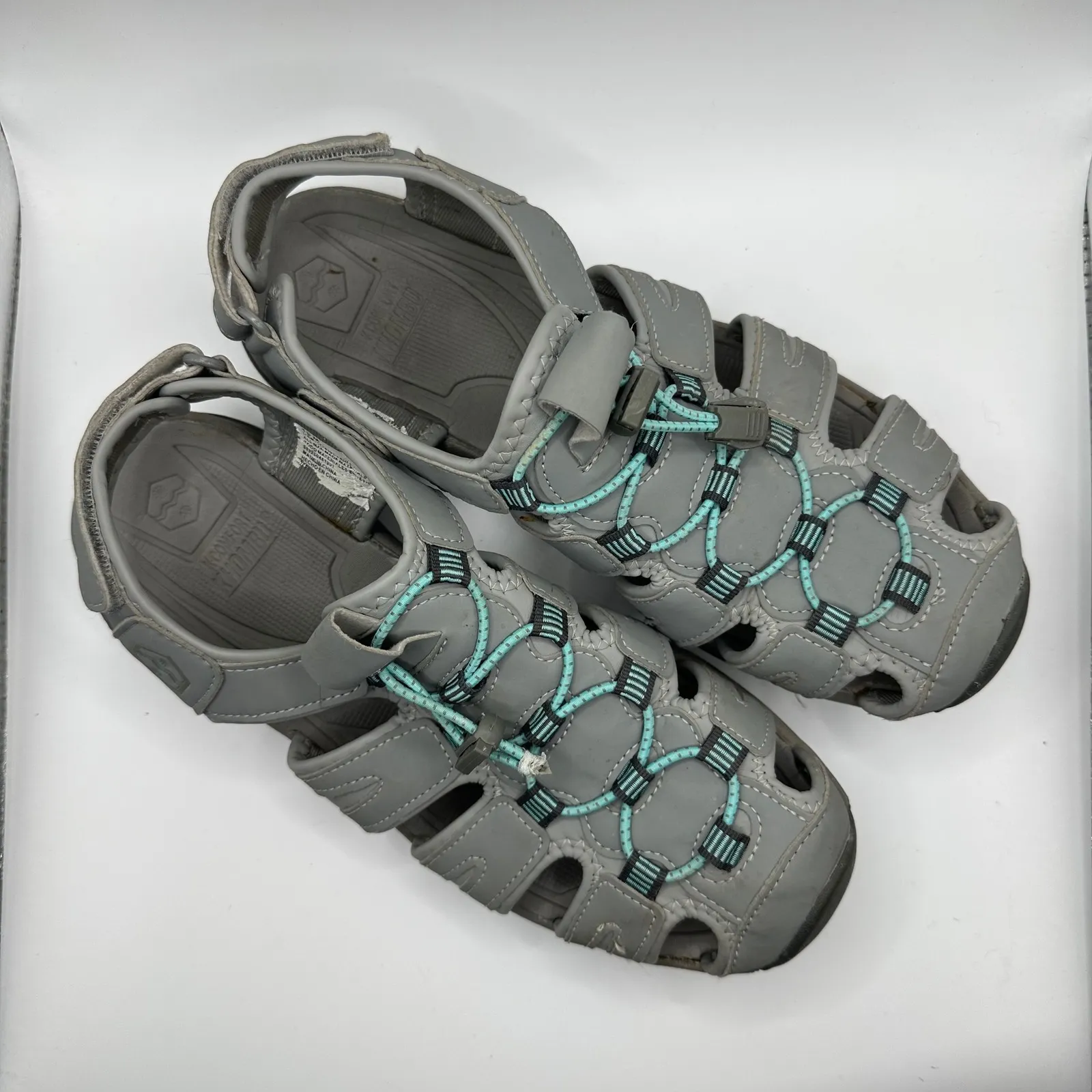 Khombu Water Sandals Women's Size 10 M Grey Aqua Lace Up Sport Outdoor - Image 2