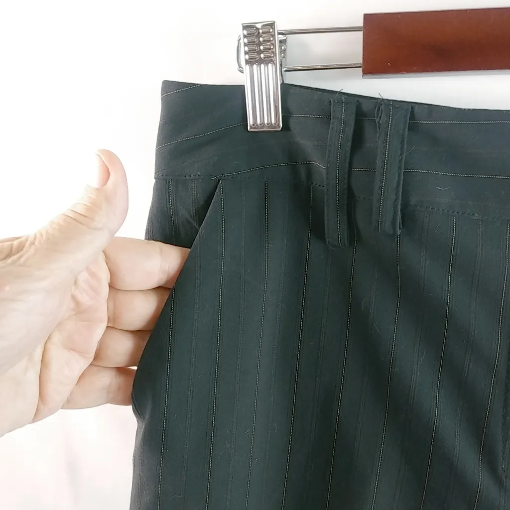 Larry Levine 12 32x31 Stretch PinStripe Dress Workwear Trousers Pants - Image 5