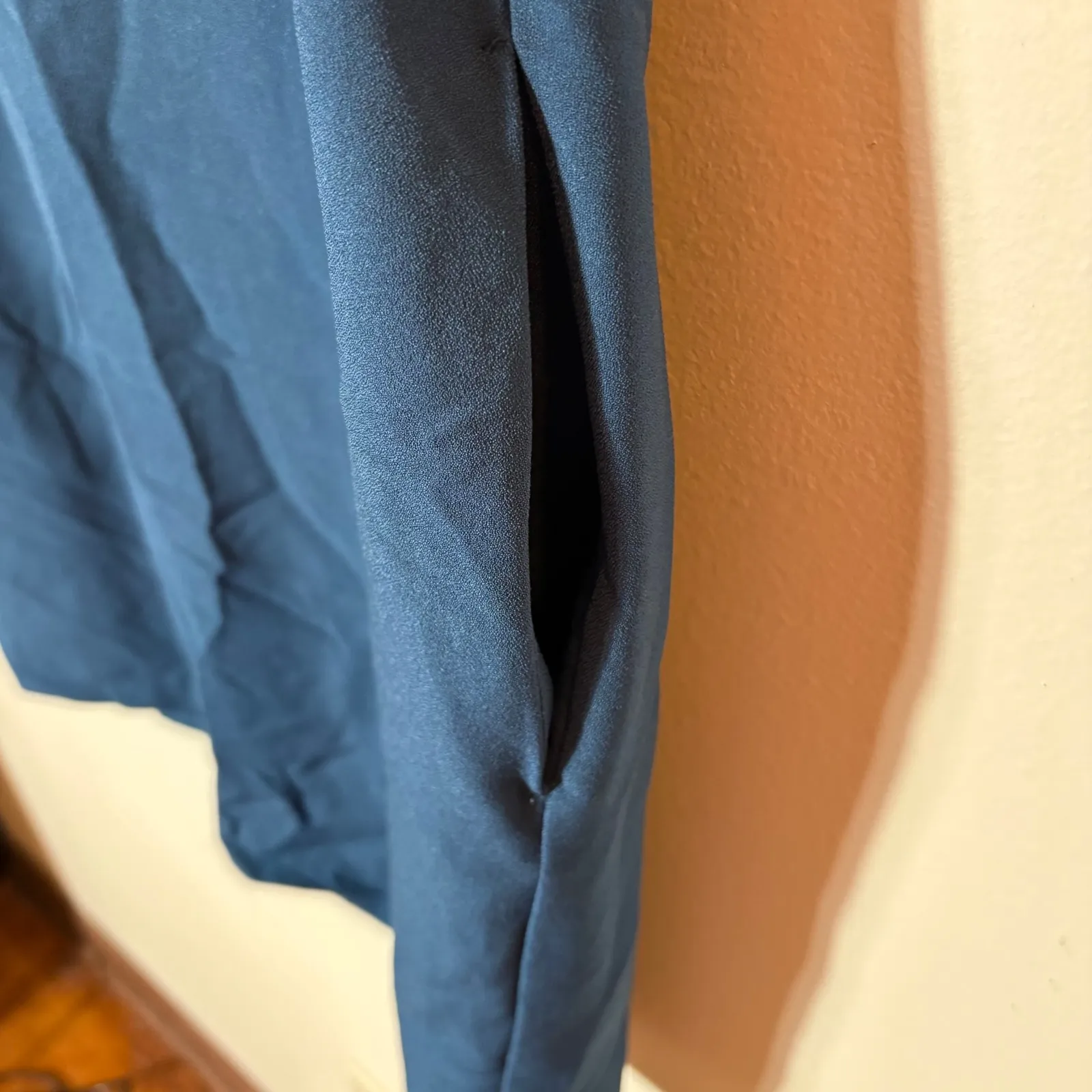 Armani Exchange Blue Studded Boat Neck Cap Sleeve Sheath Dress Size 4 - Image 5