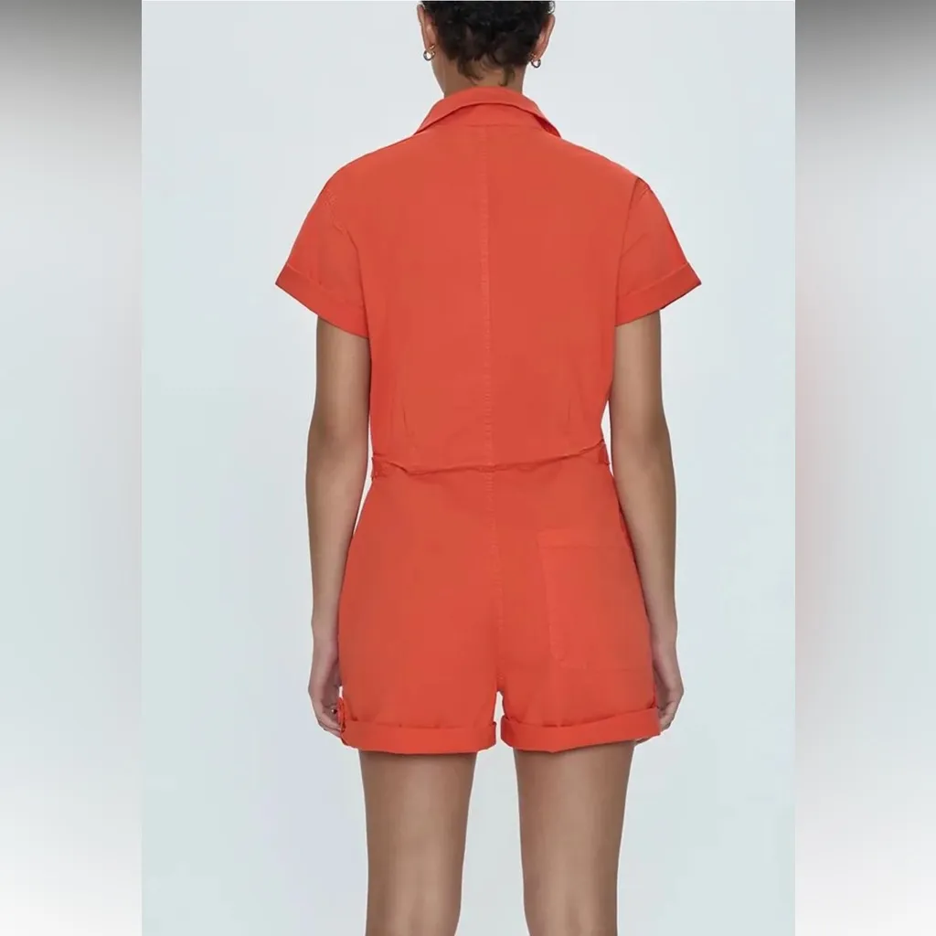 Pistola: Parker Romper in Blood Orange - Image 2