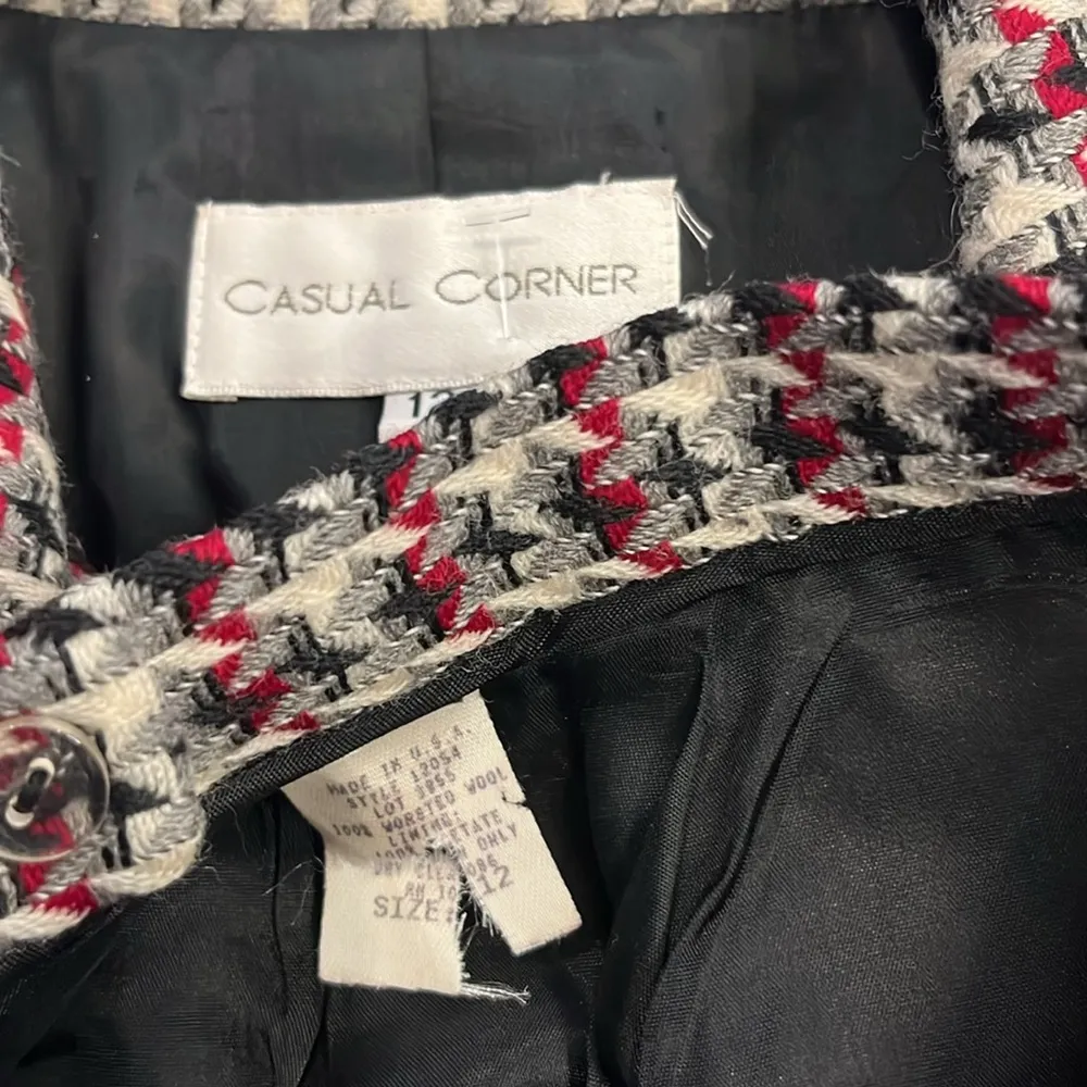 Casual Corner vintage wool skirt jacket suit set 12 - Image 6