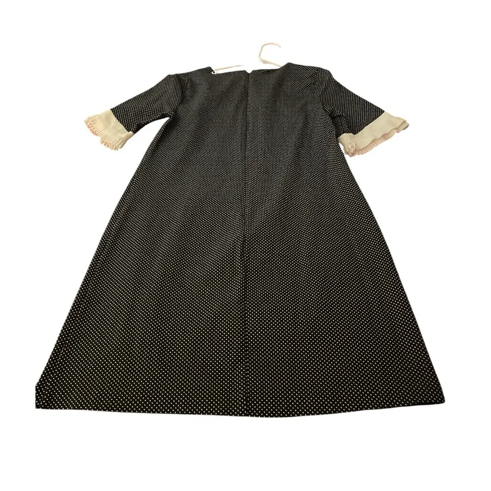 New York & Company Black and White Polka Dot Stretch Dress Size M - Image 6