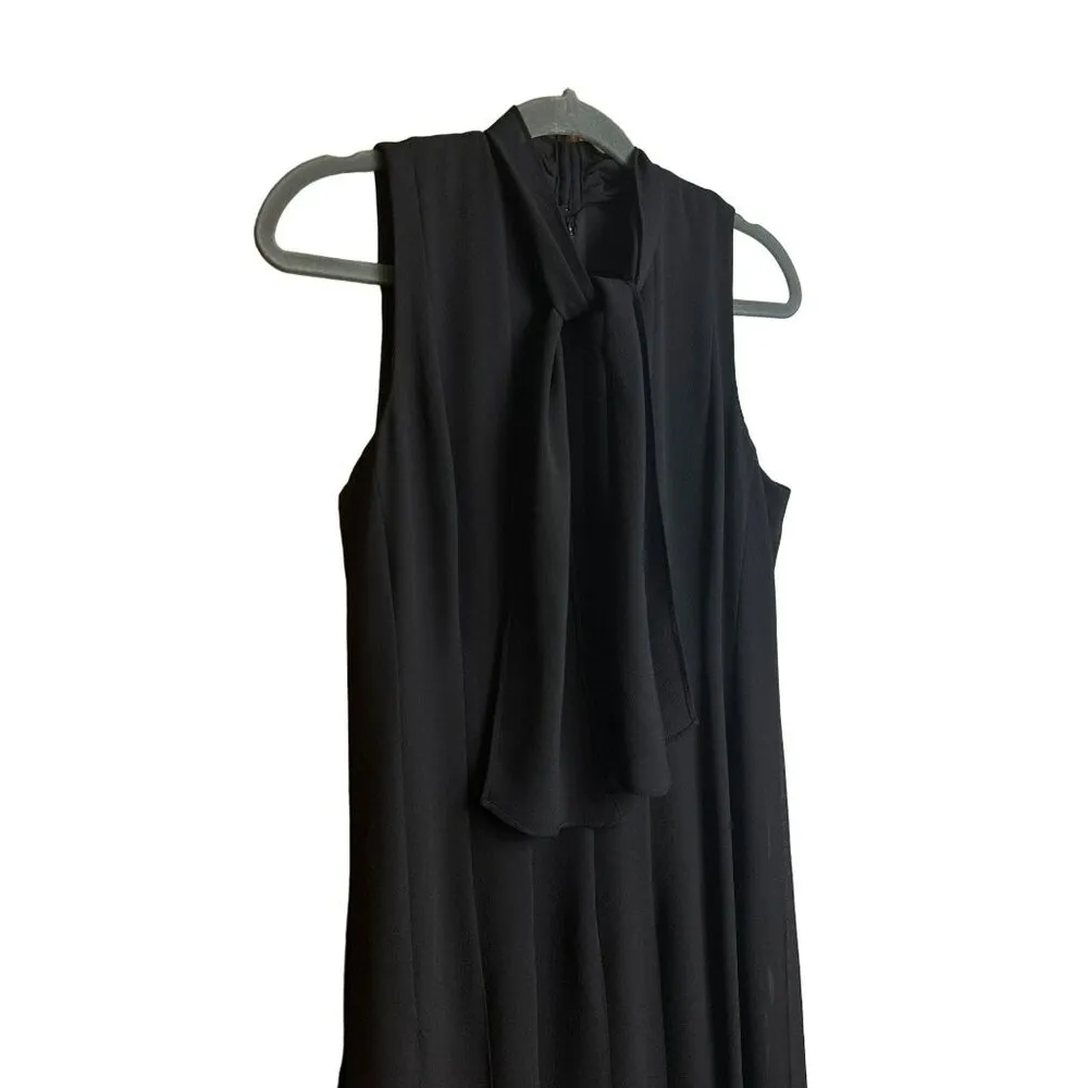 Cynthia Howie Maggy Boutique Ladies Neck Tie Sleeveless Little Black Dress SZ 6 - Image 5