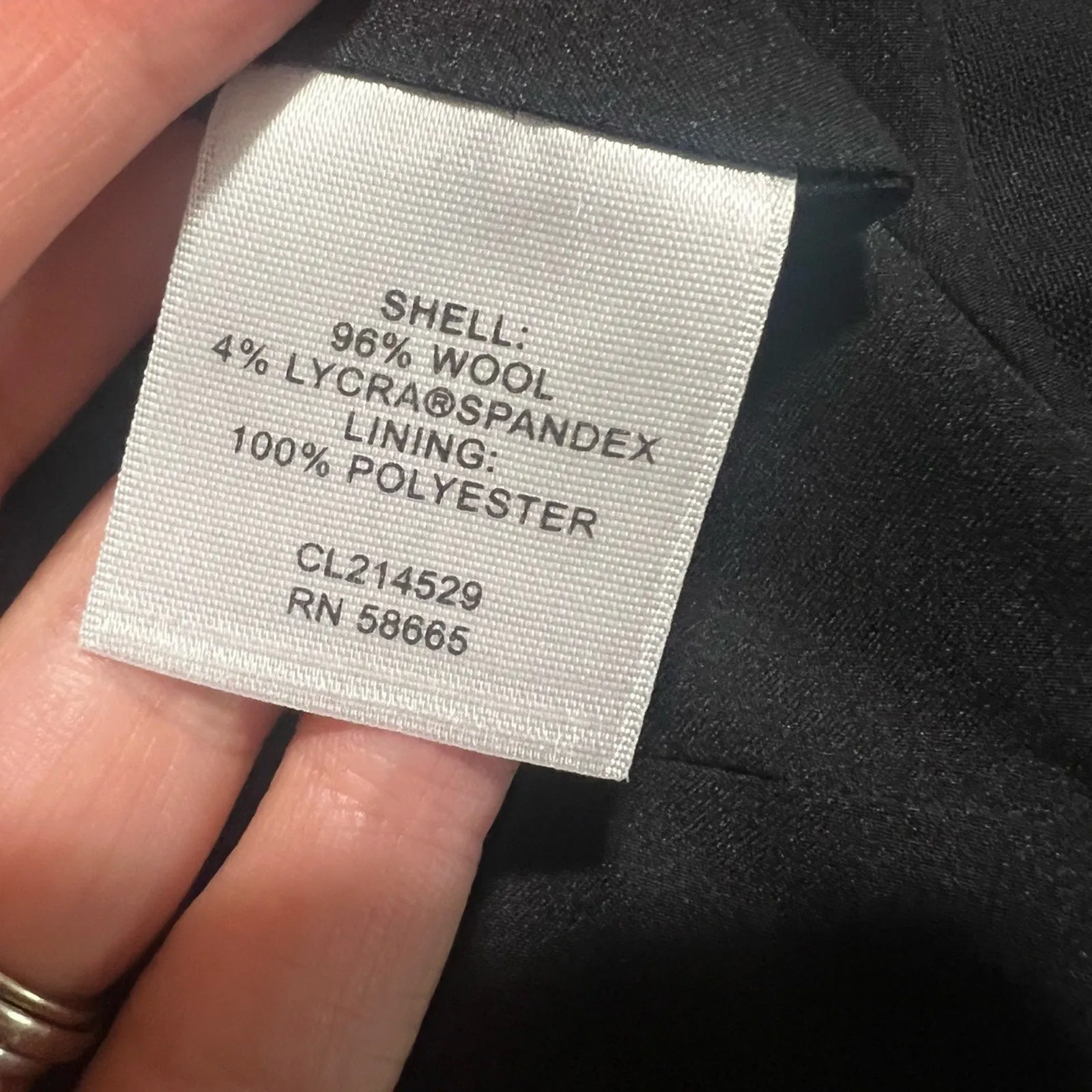 Classiques Entier  Black Wool Blazer Tailored Structured Three-Button 8 NEW - Image 8