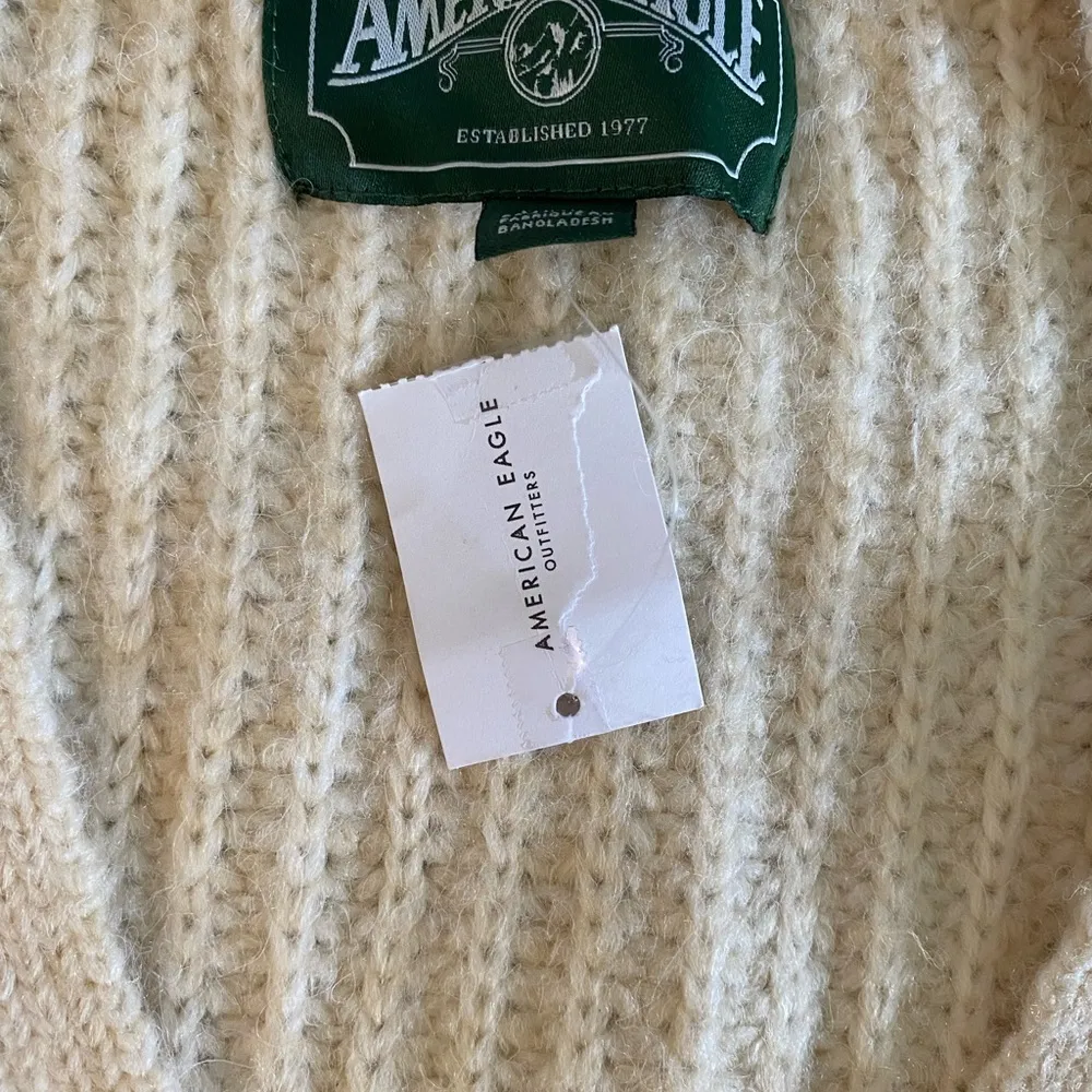 American Eagle Outfitters cable knit button oversized cream cardigan siz… - Image 5