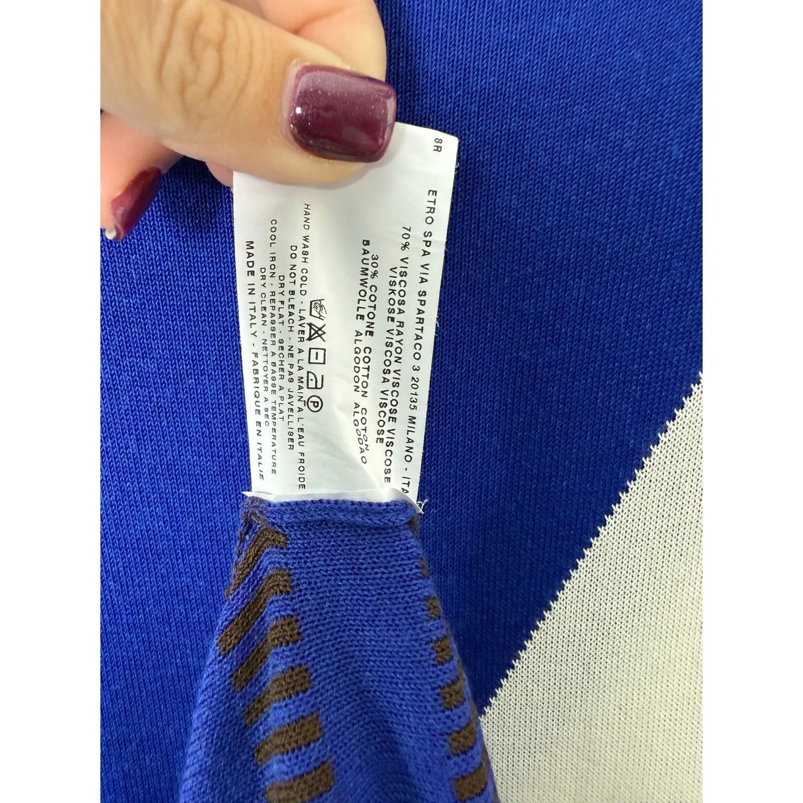 Etro Milan Printed Knee Length Short Sleeve Sheath Dress EU 42 US 6 - Image 4