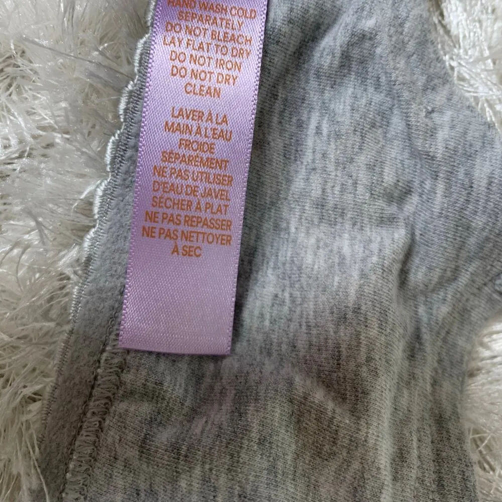 Savage X Fenty Gray Cotton Blend Nursing Bralette Sz 14 - Image 10