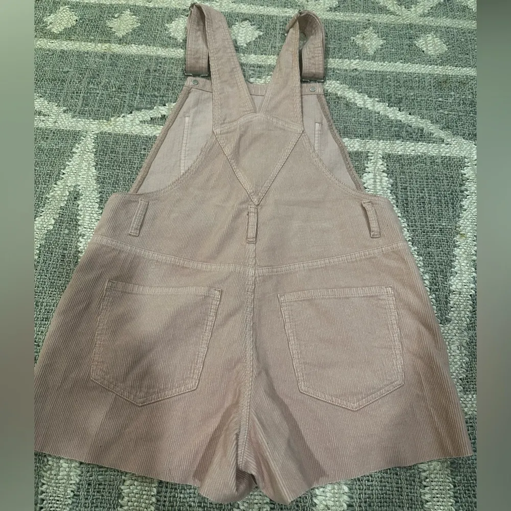 NWOT PacSun Light Pink Corduroy Overall Shorts - Image 6
