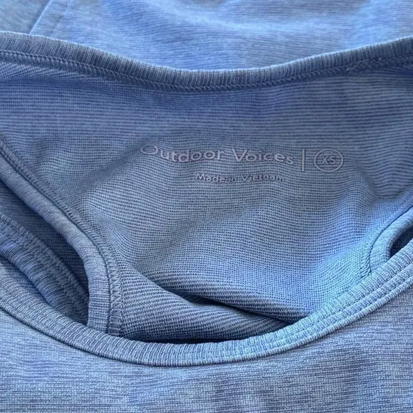 Outdoor Voices Periwinkle Blue Athena Sports Bra Athletic Workout Outdoors XS - Image 7