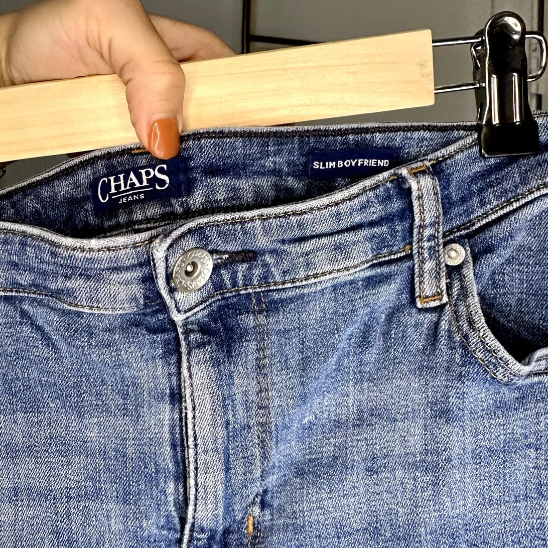 Chaps Slim Boyfriend‎ sz 10 - Image 5