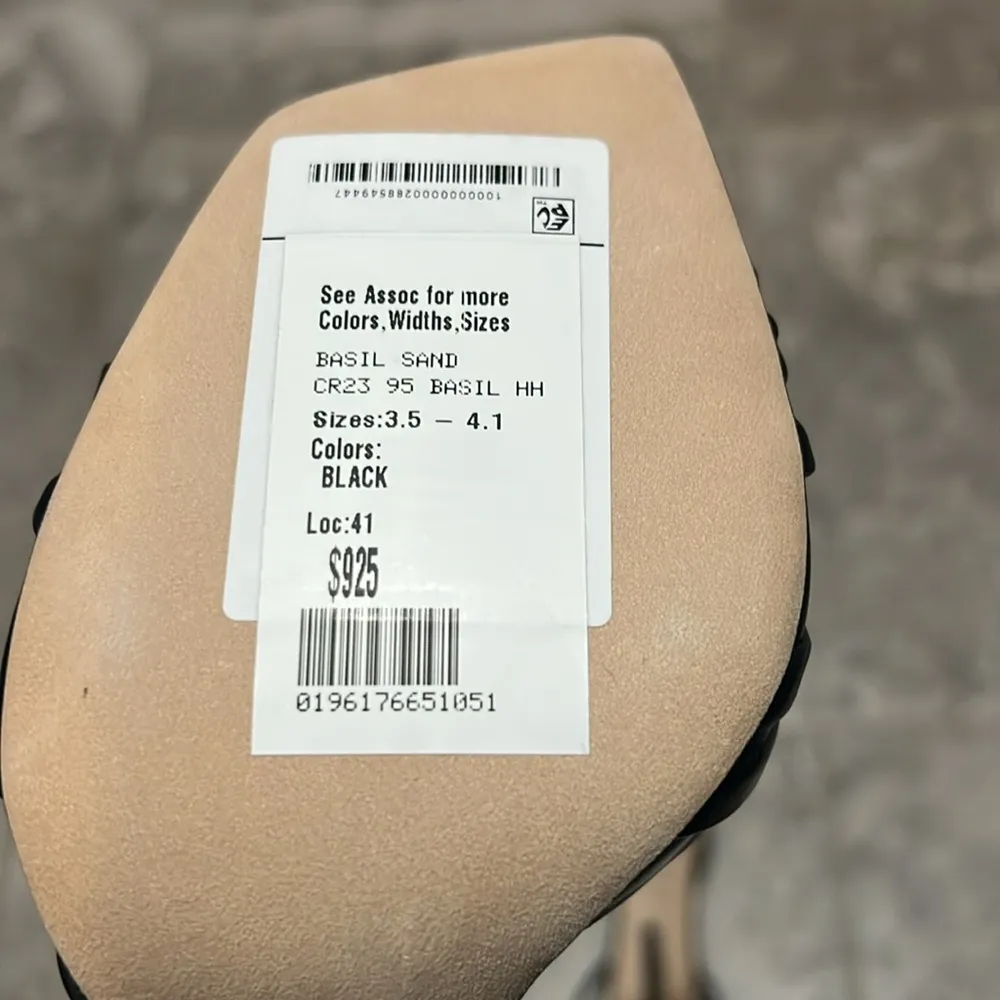 Jimmy Choo Basil Ankle Strap High Heel Black Sandals, Size 35 NEW in Box+DustBag - Image 11