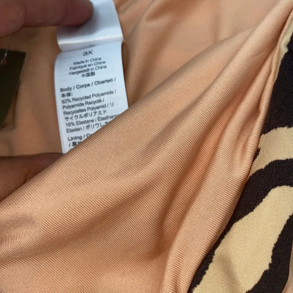 New J. Crew Zebra Stripe Cheeky Bikini Swim Bathing Suit Bottom Women's Size 3X - Image 7