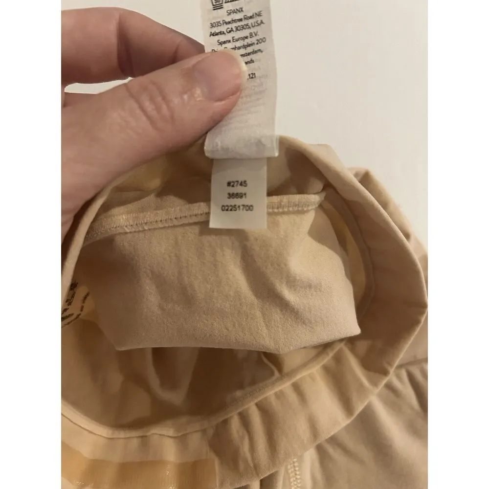 Spanx Higher Power Short, Nude, Small. High Waisted, Thigh Slimming, 2745 - Image 7