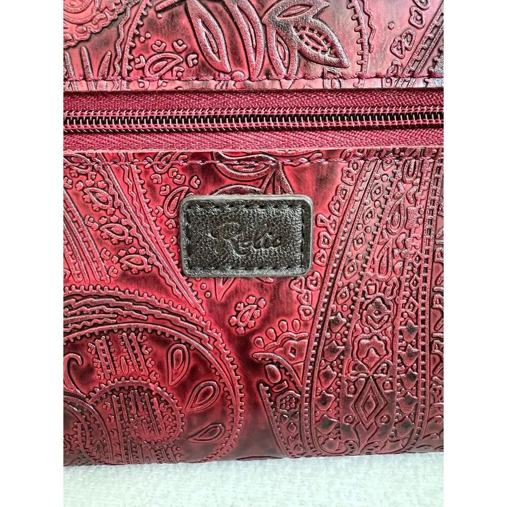 Relic Embossed Paisley Trifold Wallet - Image 4