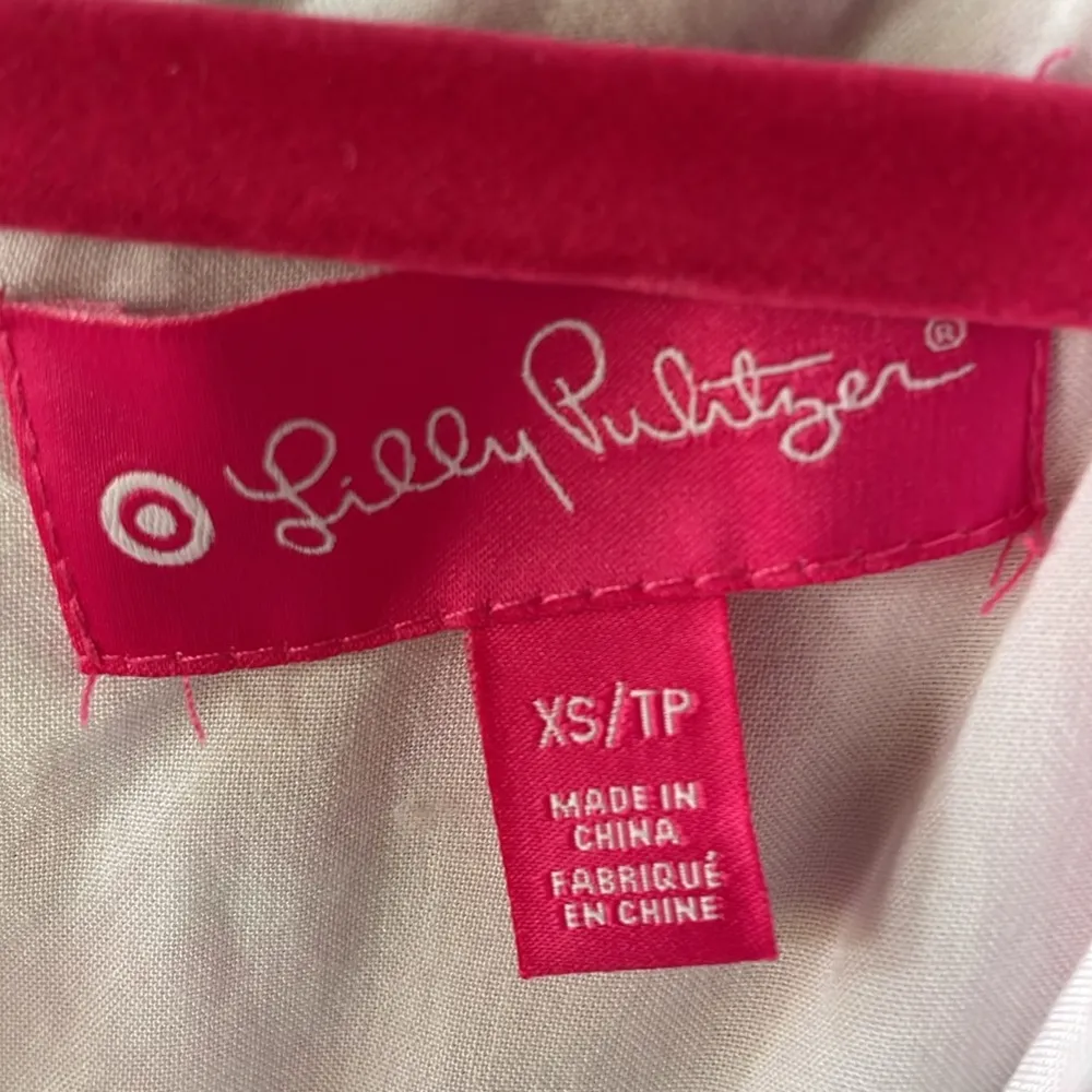 Lilly Pulitzer for Target Floral Tank Top Pink Size XS - Image 4