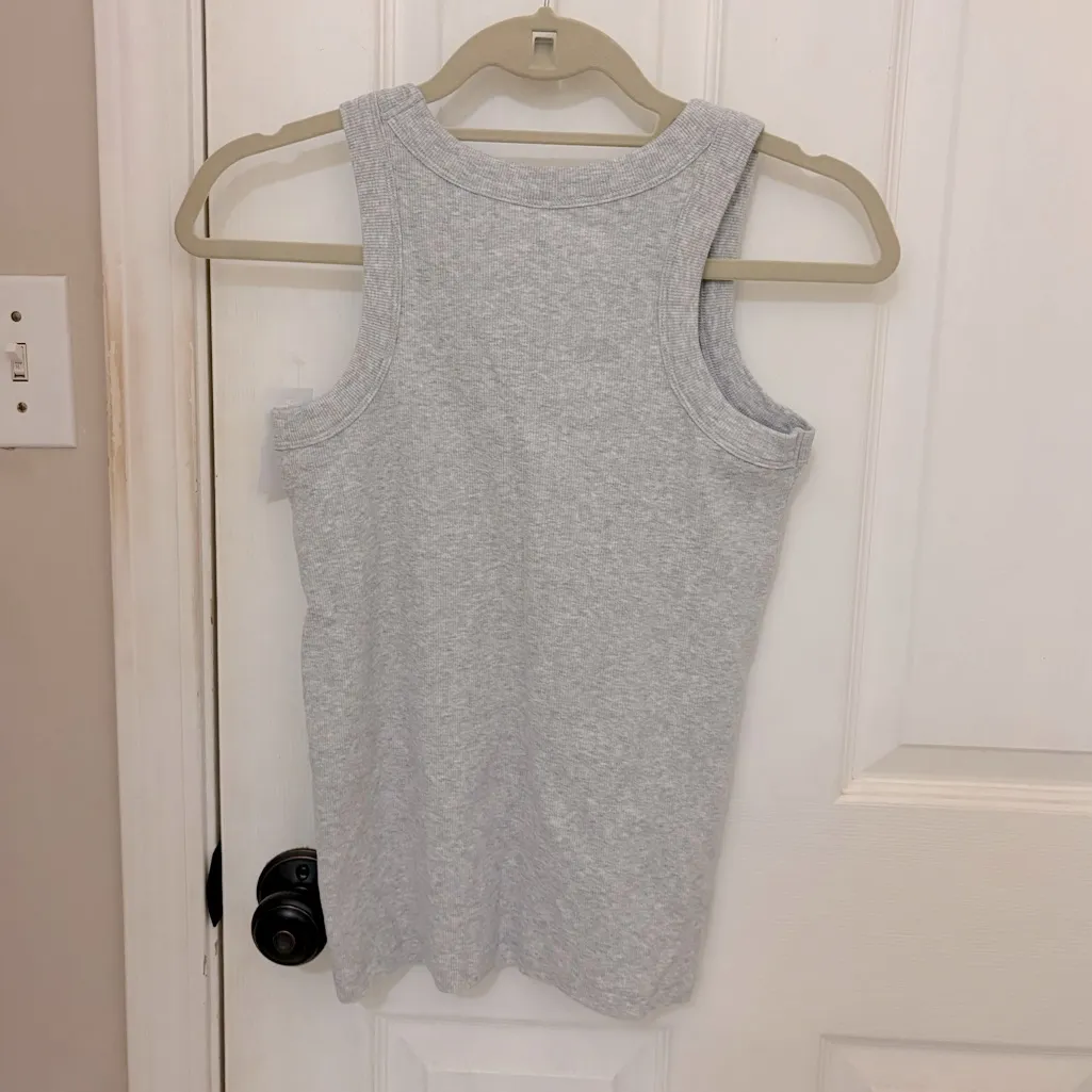 LOFT Ribbed Tank Top in Heather Grey - Image 6