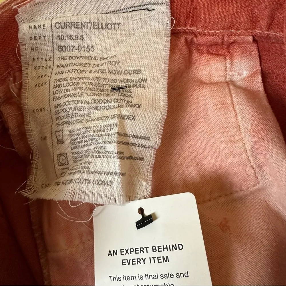 Current/Elliott Nantucket Boyfriend Shorts Size 26 - Image 7