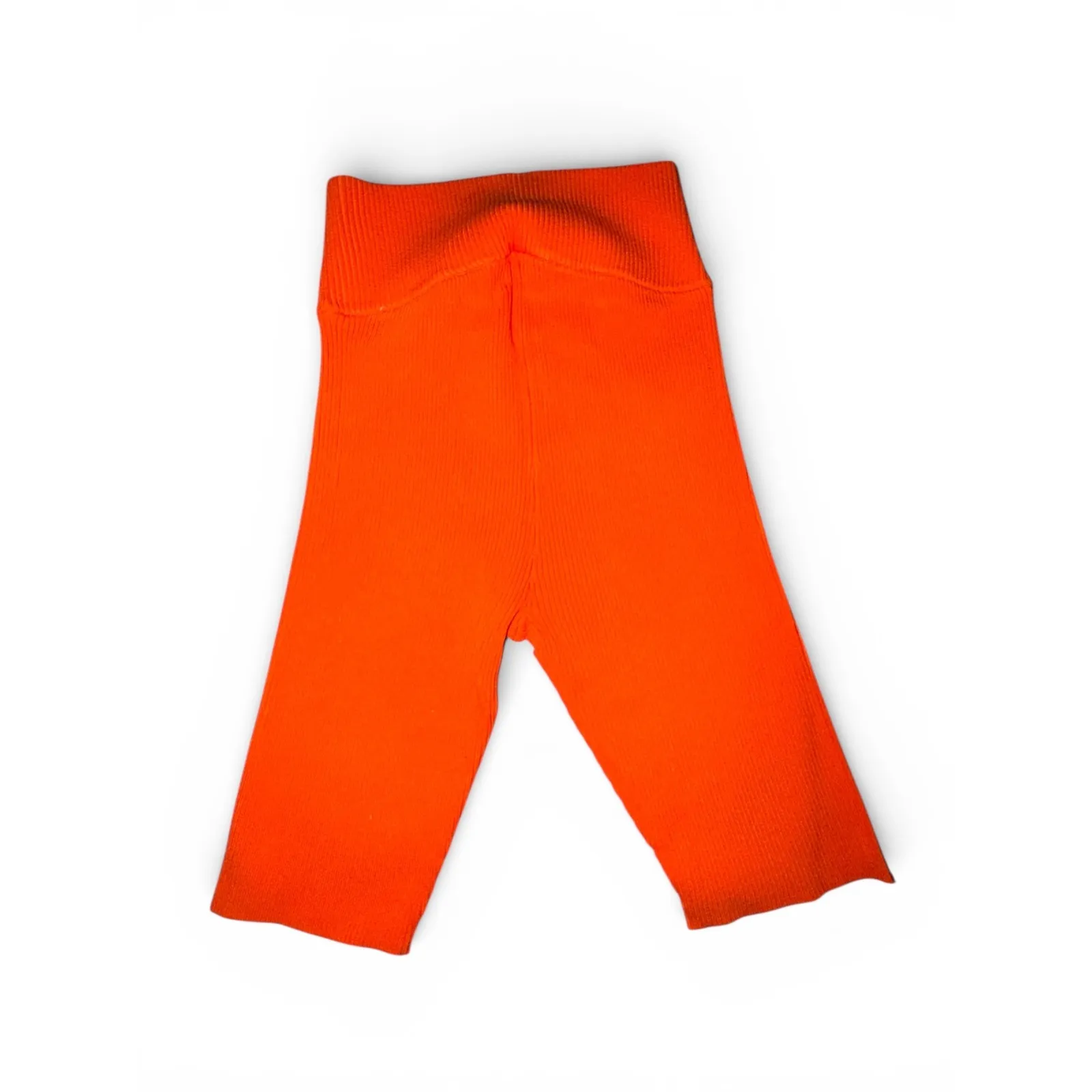 525 America Women's Ribbed High Waist Biker Shorts, Tiger Lily, Size M, NWT - Image 3